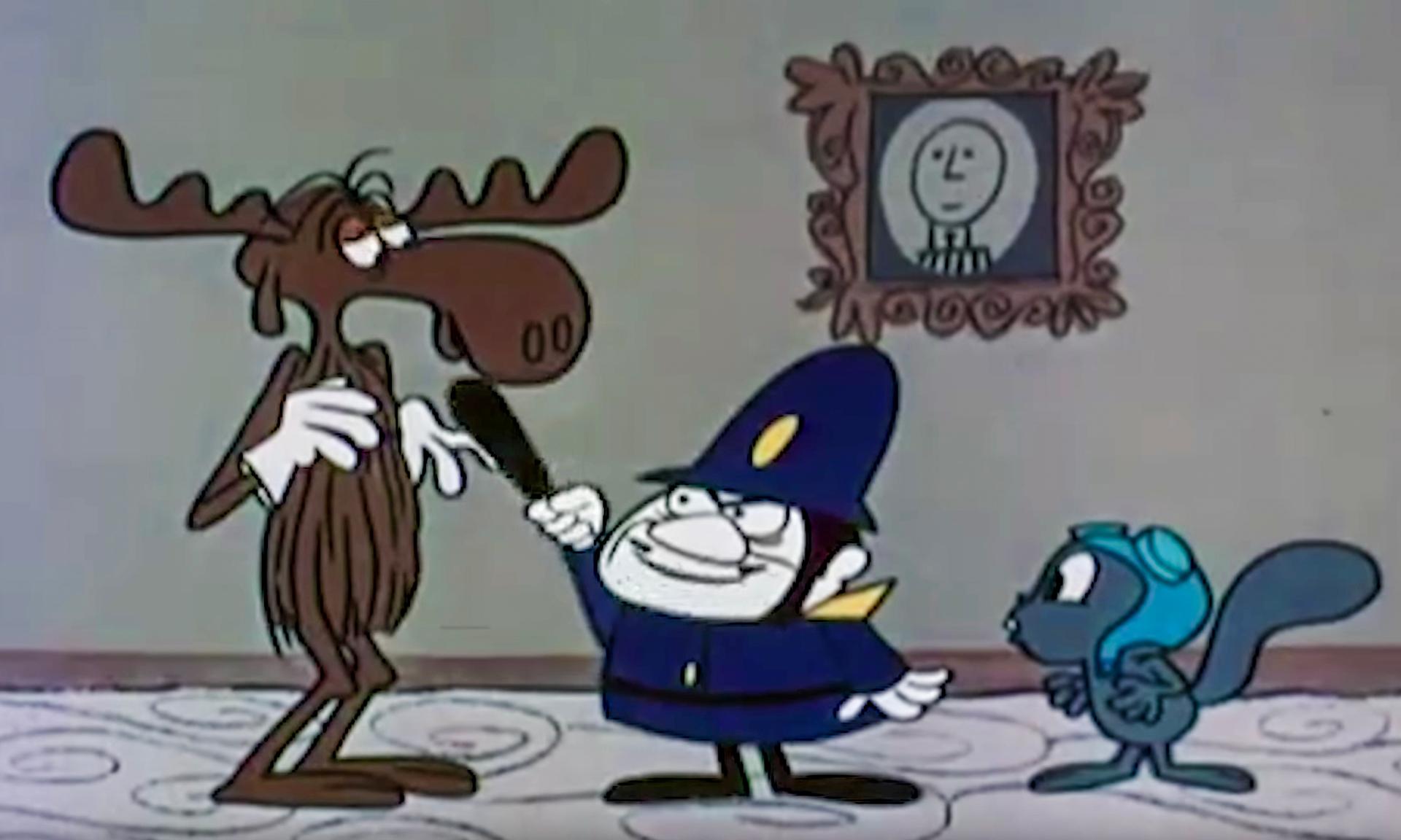 Those kid-friendly Cold-War heroes, Bullwinkle the moose and Rocket J. Squirrel.