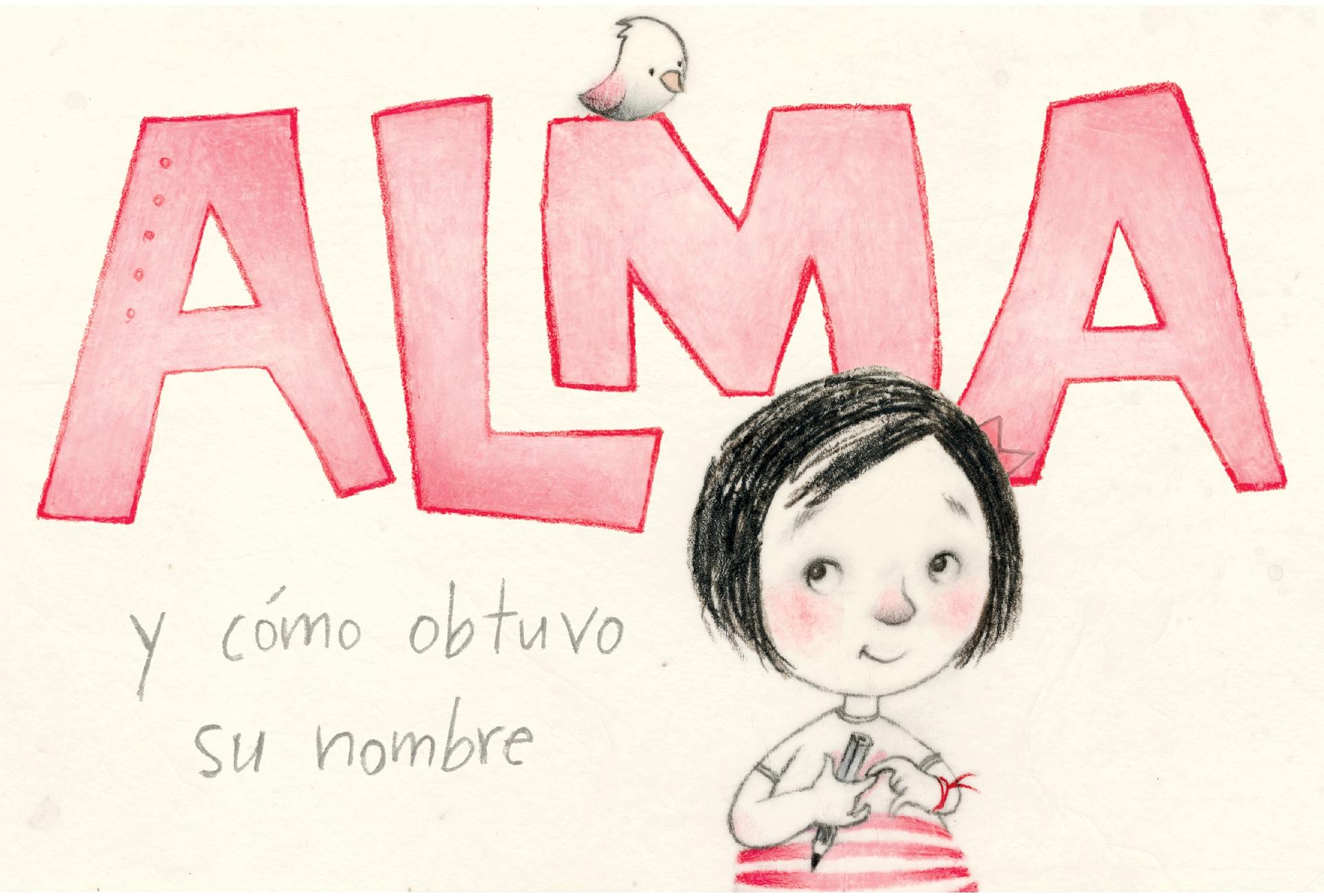 The cover of "Alma and How She Got Her Name"