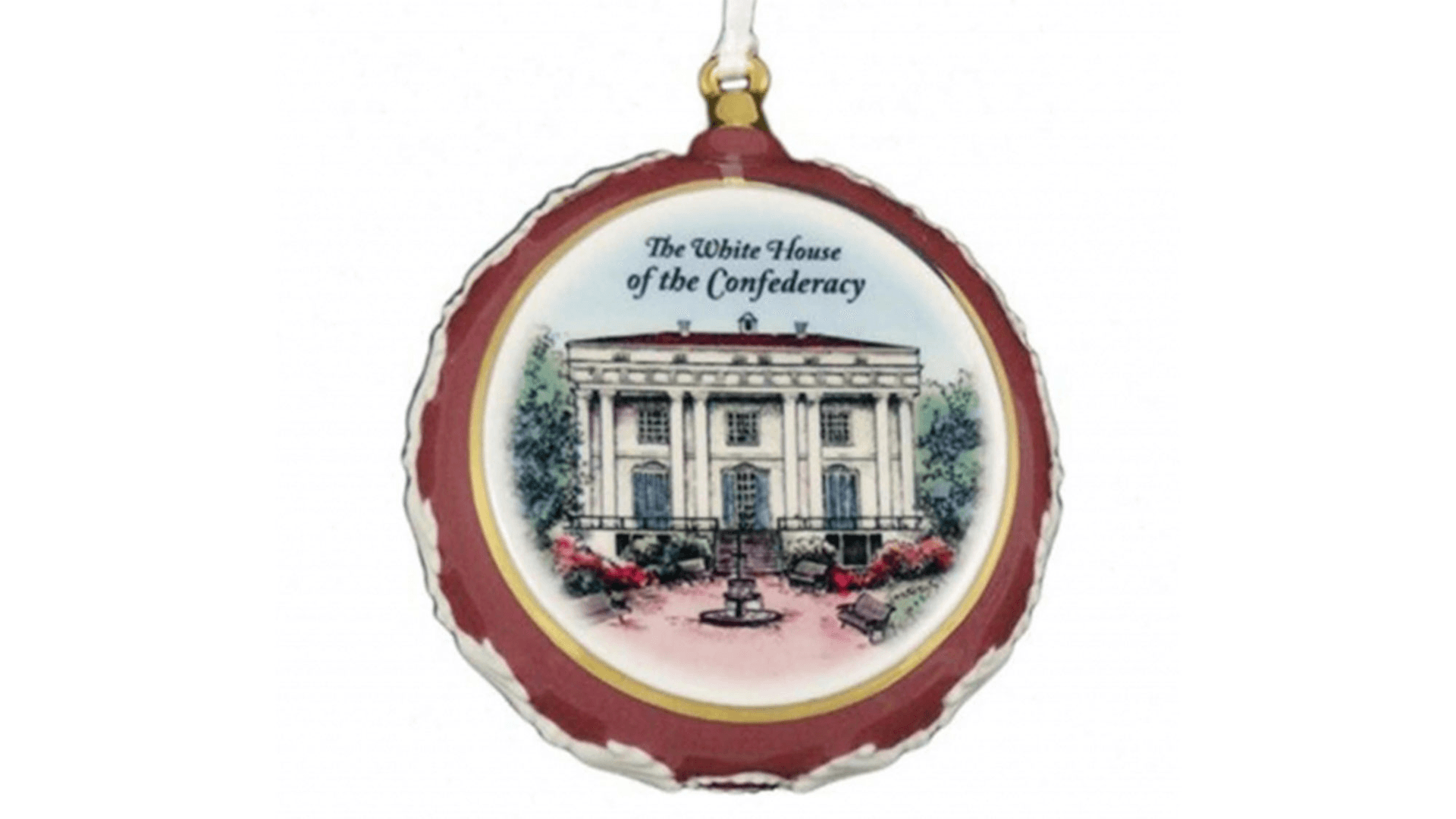 A decorative ornament on sale at the White House of the Confederacy.