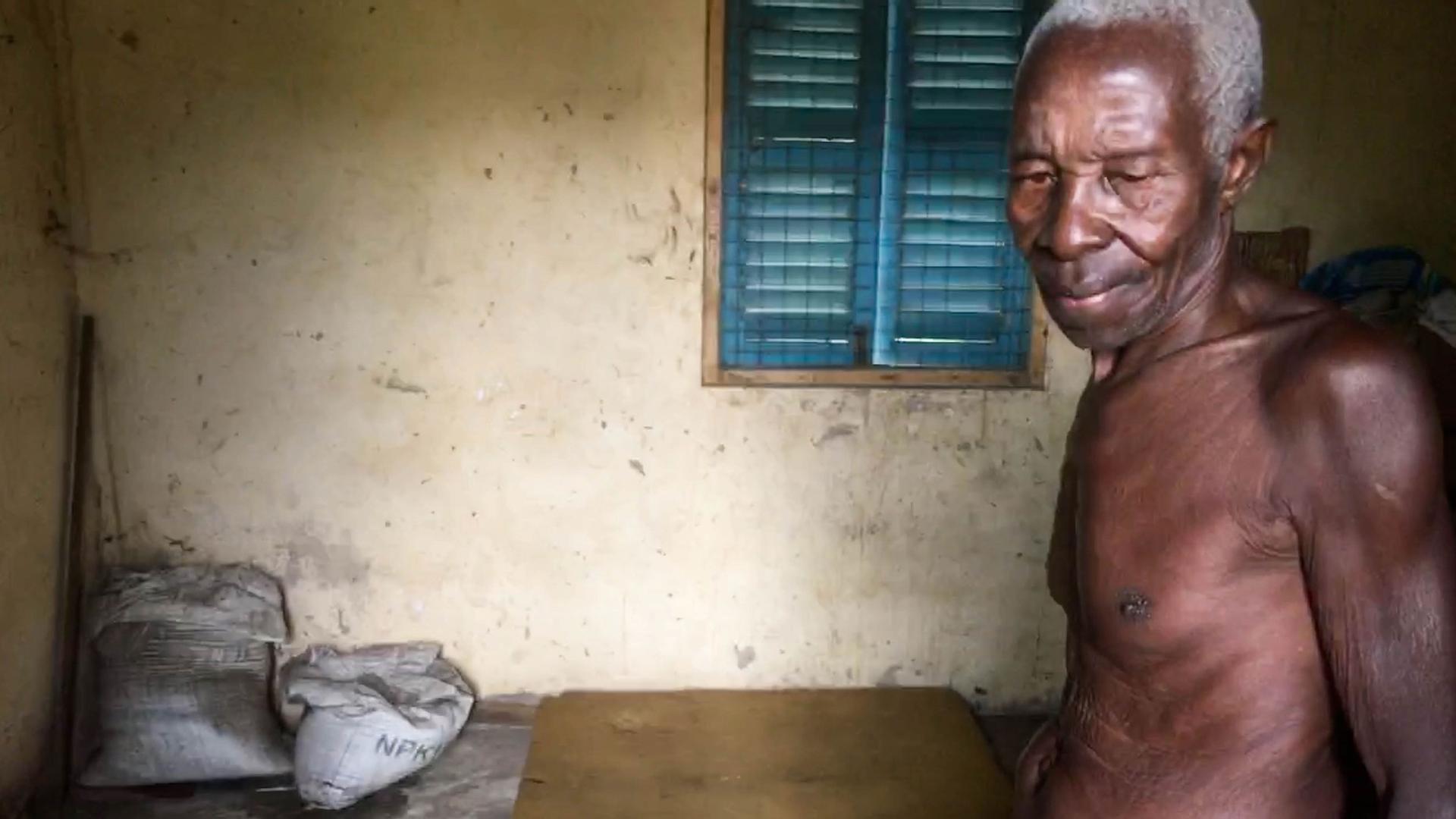 Okyeame Ampadu, an 80-year-old farmer in the Volta Region of Ghana