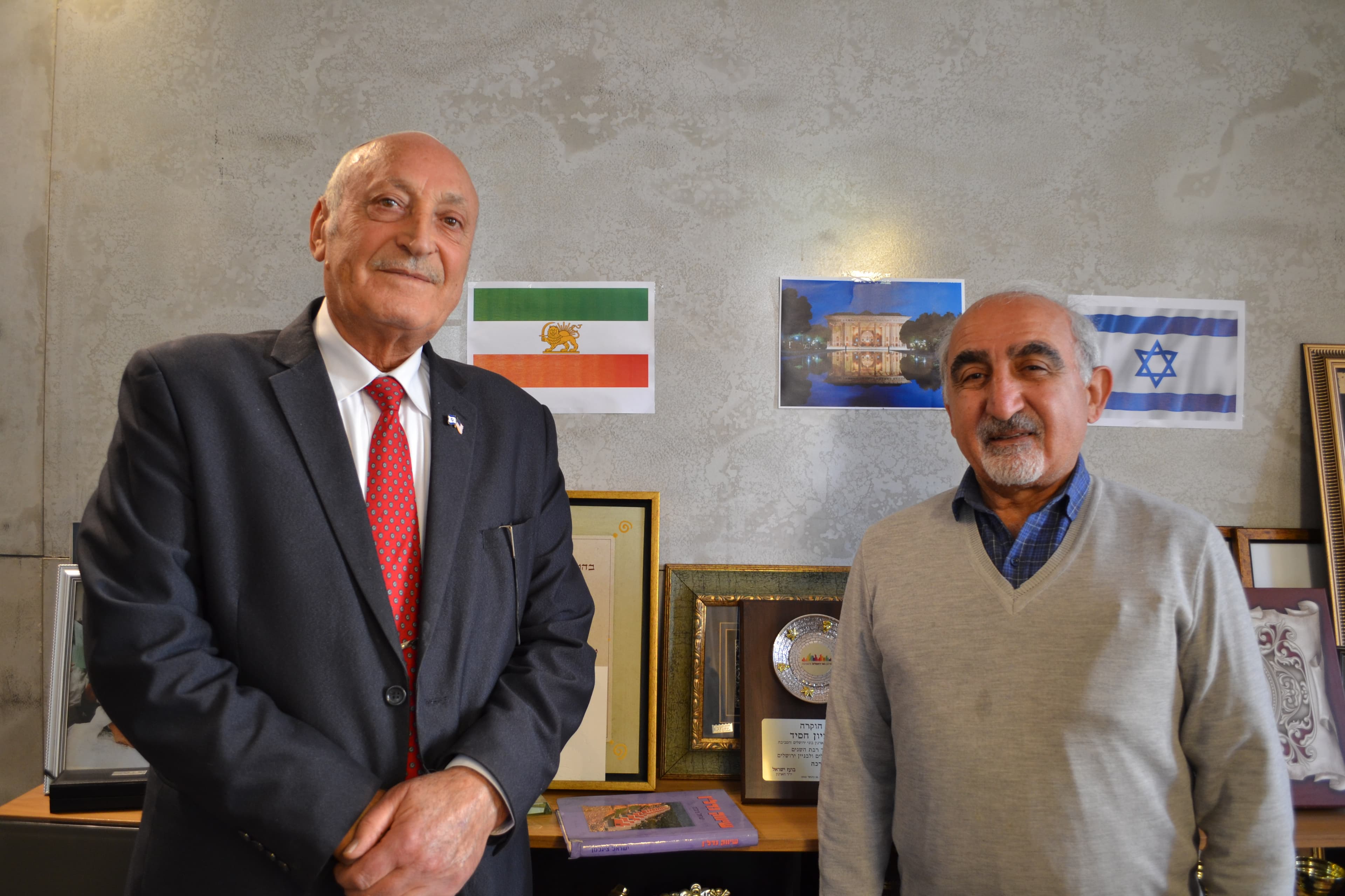 Zion Hasid and Iraj Aghajani run an organization for Iranian immigrants to Israel.