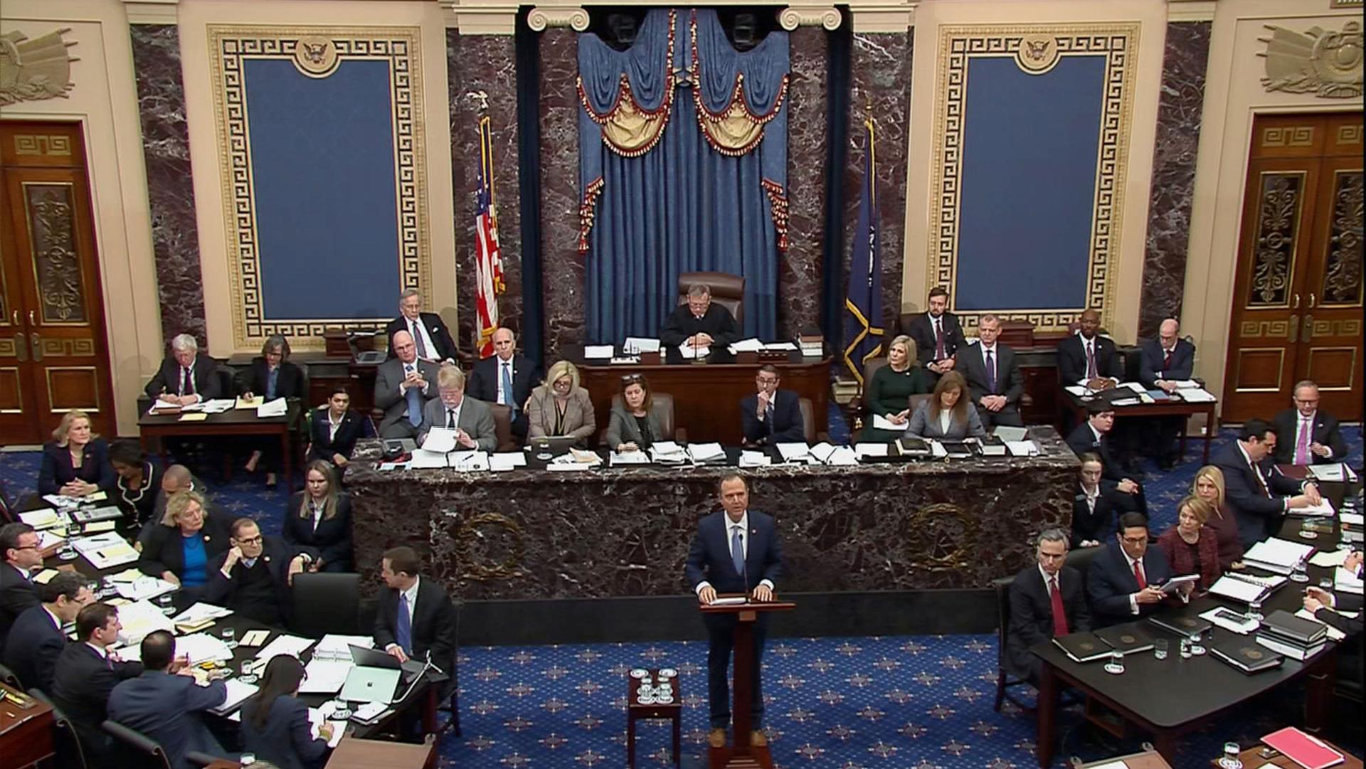A video grab of the US Senate