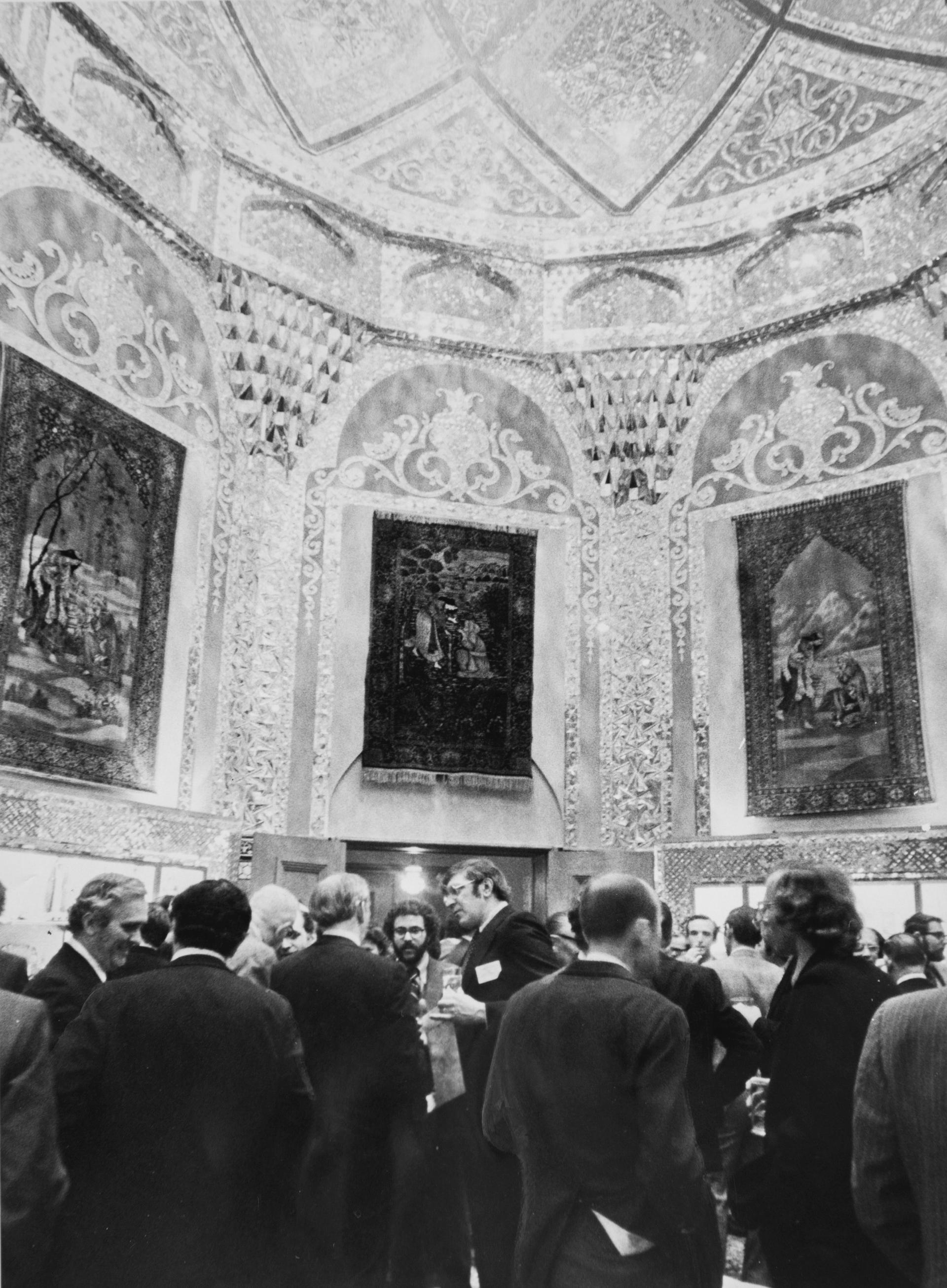 The Iranian Embassy's Mosaic Room is pictured in 1975.