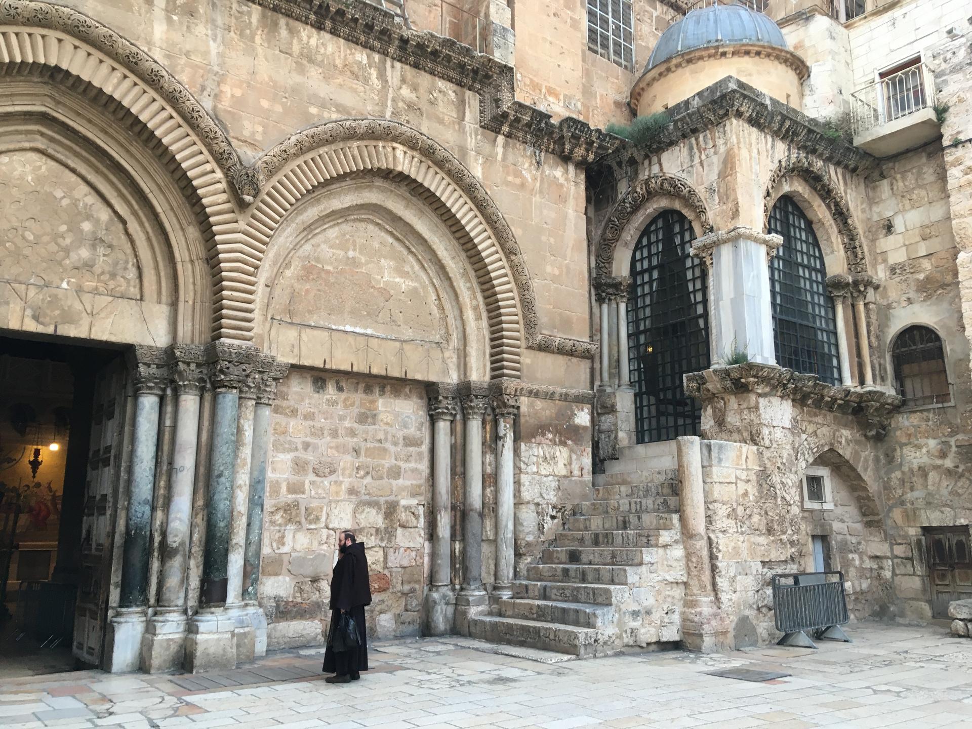 The Church of the Holy Sepulchre was mostly empty on a recent Sunday.