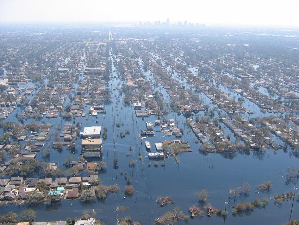 Hurricane Katrina aerial view