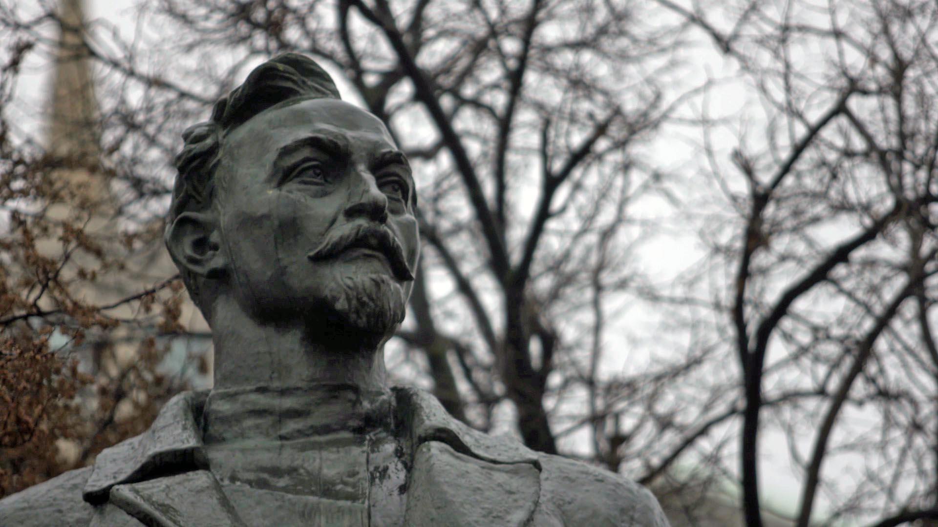 The monument to “Iron Felix” Dzerzhinsky, the founder and patron saint of the Soviet secret police.
