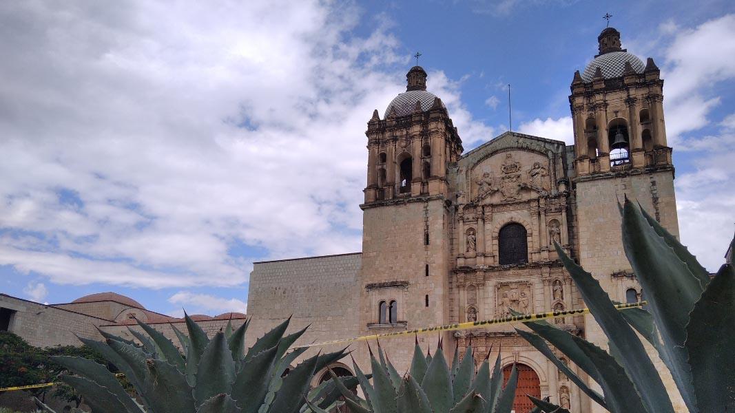 Oaxaca's landmark Santo Domingo church and the former convent that houses the state's largest museum have been cordoned off as part of pandemic mitigation measures.