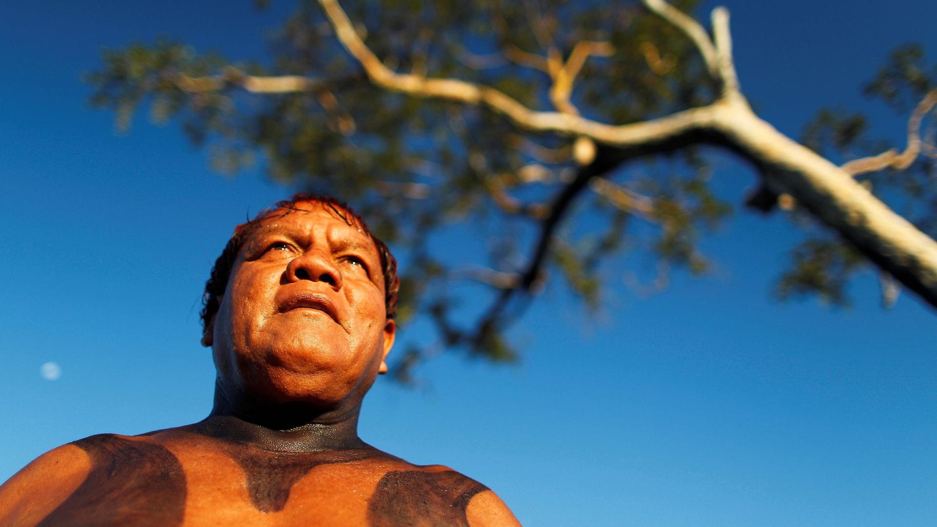 Yawalapiti Chief Aritana is seen in the Xingu National Park, Mato Grosso State, May 9, 2012. 