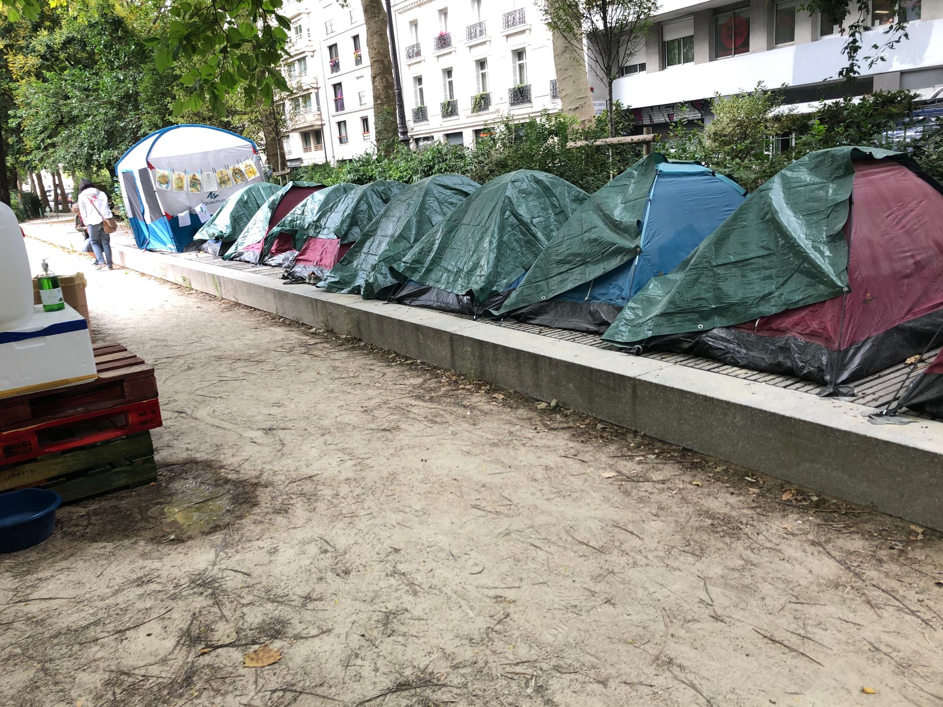 In early July, five nongovernmental organizations worked together to set up a camp for 100 migrant boys. They are pressuring the French government to establish permanent housing for the unaccompanied youth.