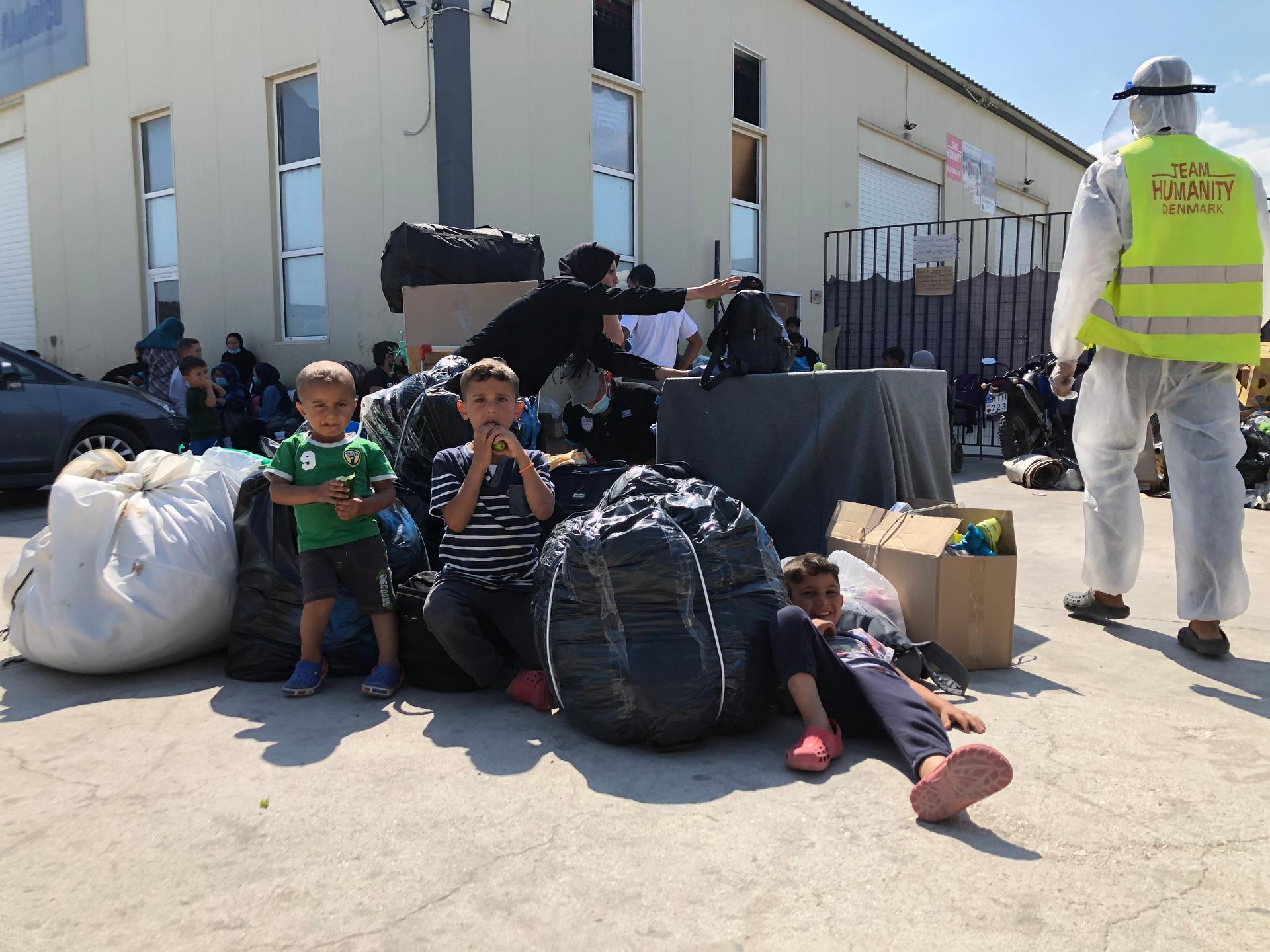 Since the fire that engulfed Moria camp on Lesbos island nearly two weeks ago, more than 500 of the 12,000 displaced migrants and refugees have been taking shelter at a center run by Team Humanity, a nonprofit humanitarian organization. 