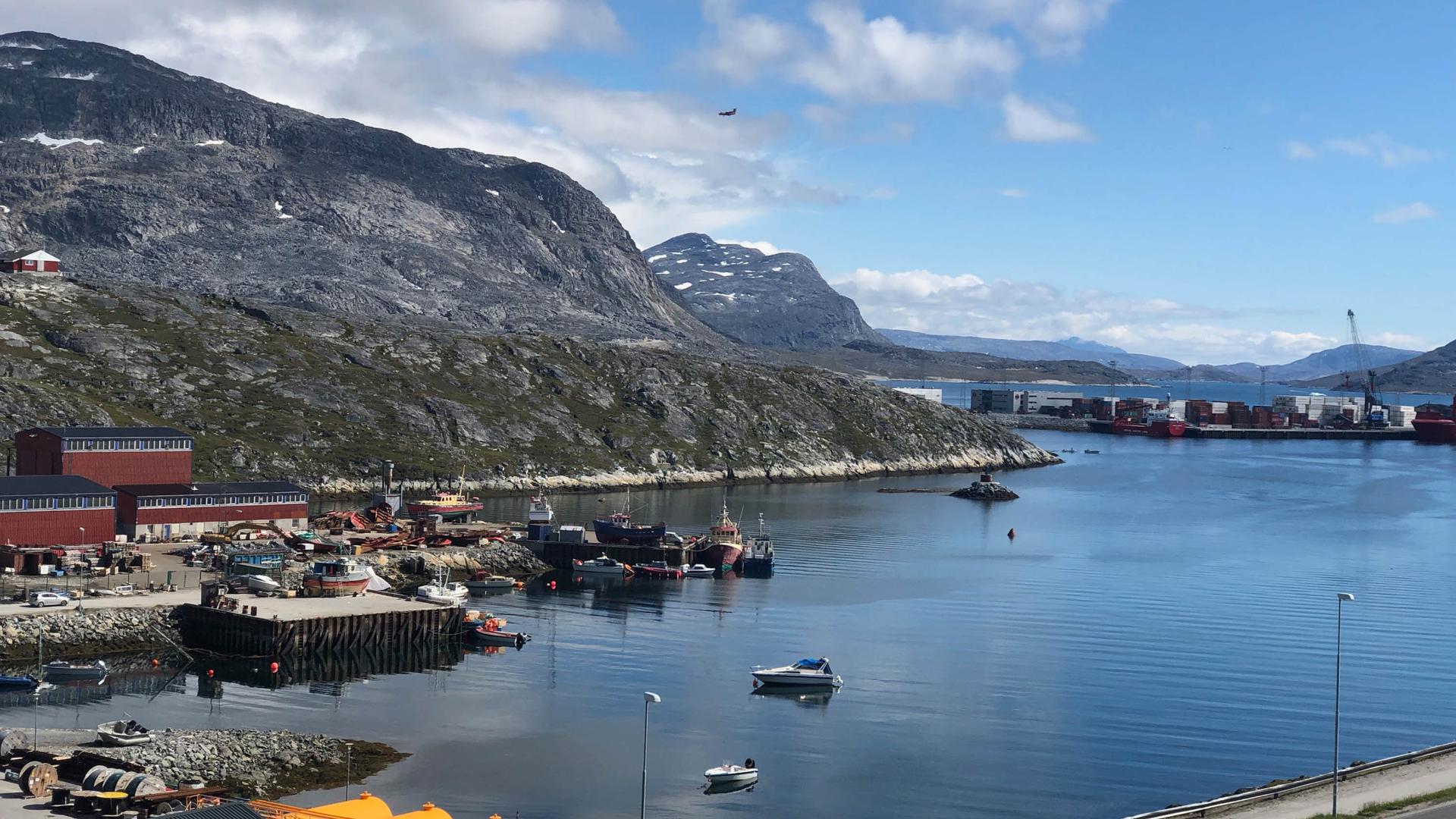 The harbor of Nuuk, Greenland's capital.