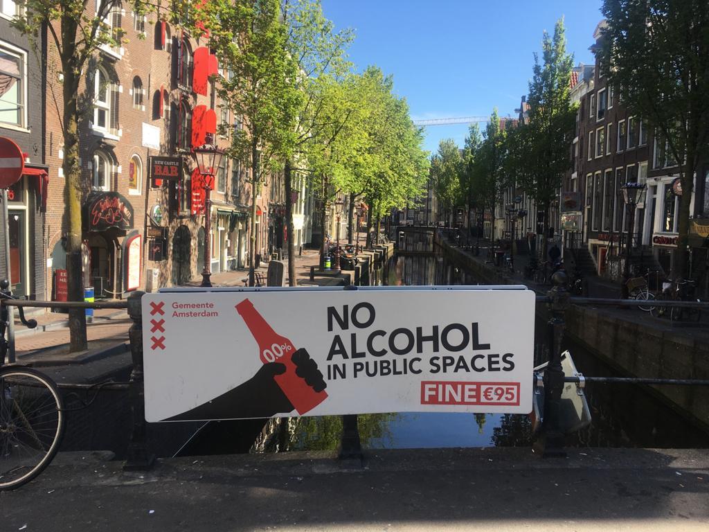 Amsterdam's red-light district remains sparse as many international tourists have stayed away during the pandemic.
