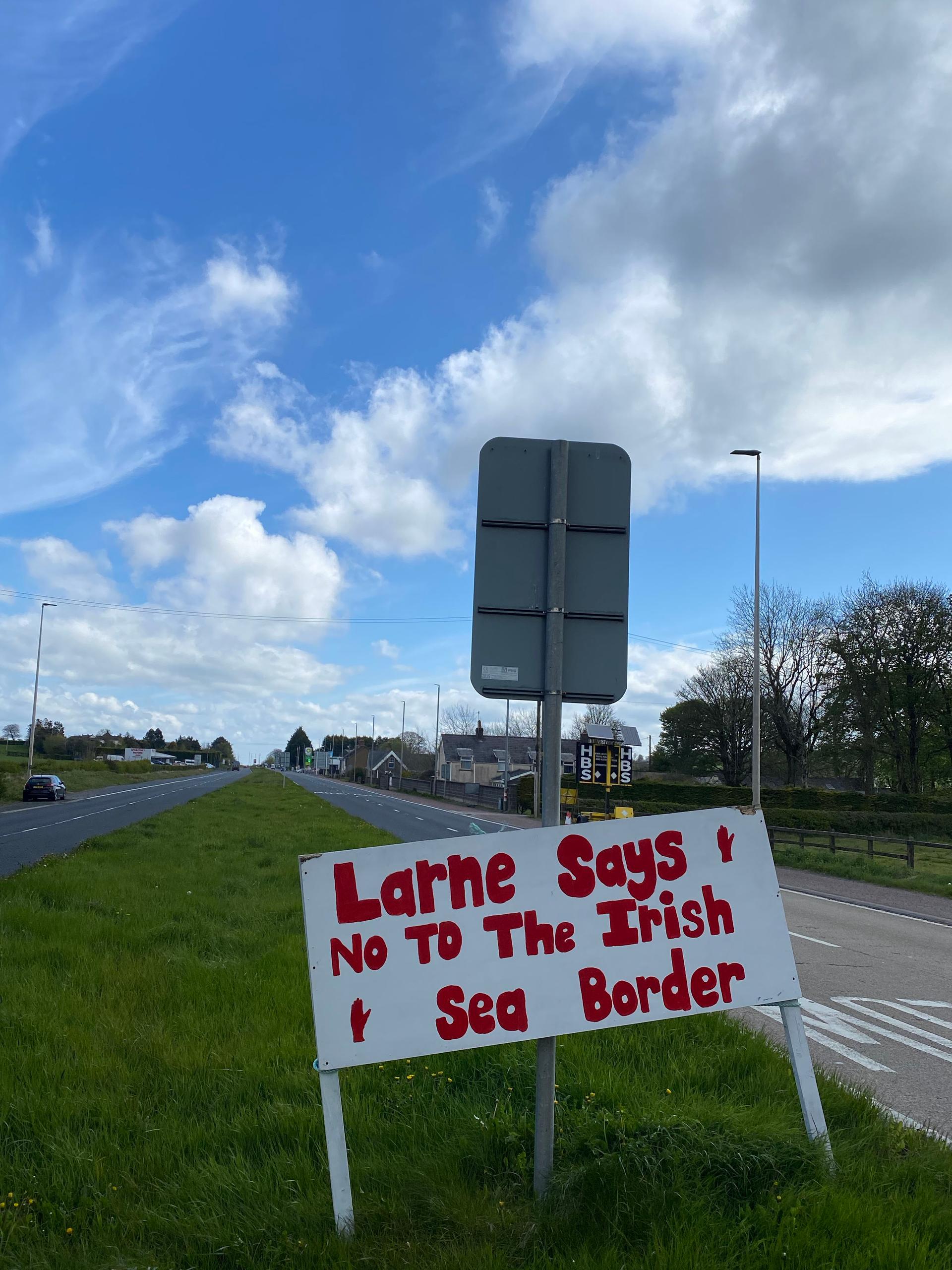 The port of Larne, where goods from mainland Britain are checked, has become a key flashpoint for protests.