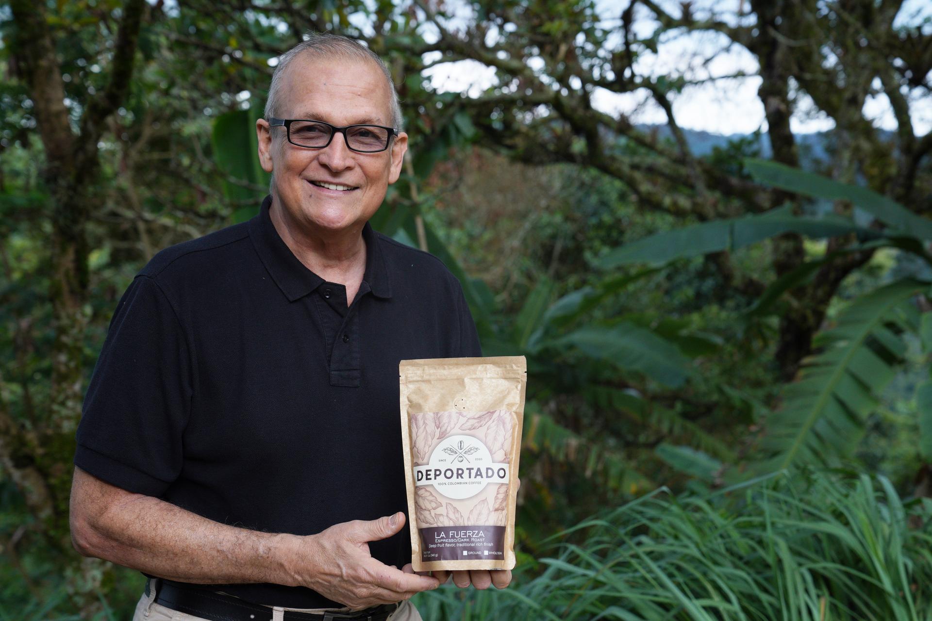 In April, Deportado Coffee exported its first batch of coffee to the United States. Mauricio Zuñiga hopes the brand will spark conversations on immigration reform.