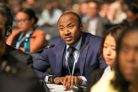 Seyni Nafo is theh spokesperson for the African Group of Negotiators at the COP26 climate talks.