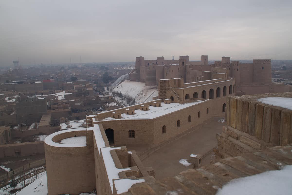 The Citadel of Herat, which dates to 330 BC, holds a commanding view of the surrounding city. 