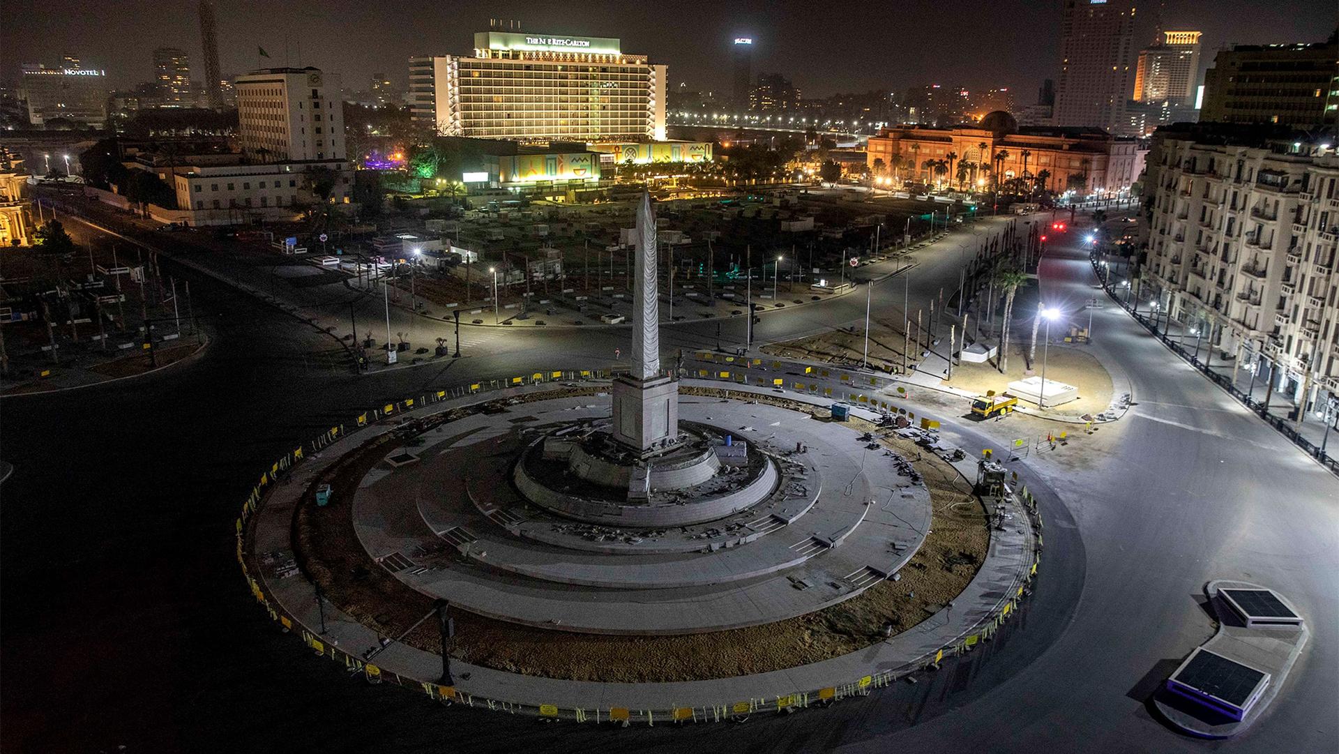 A general view of Tahrir Square in Cairo, Egypt
