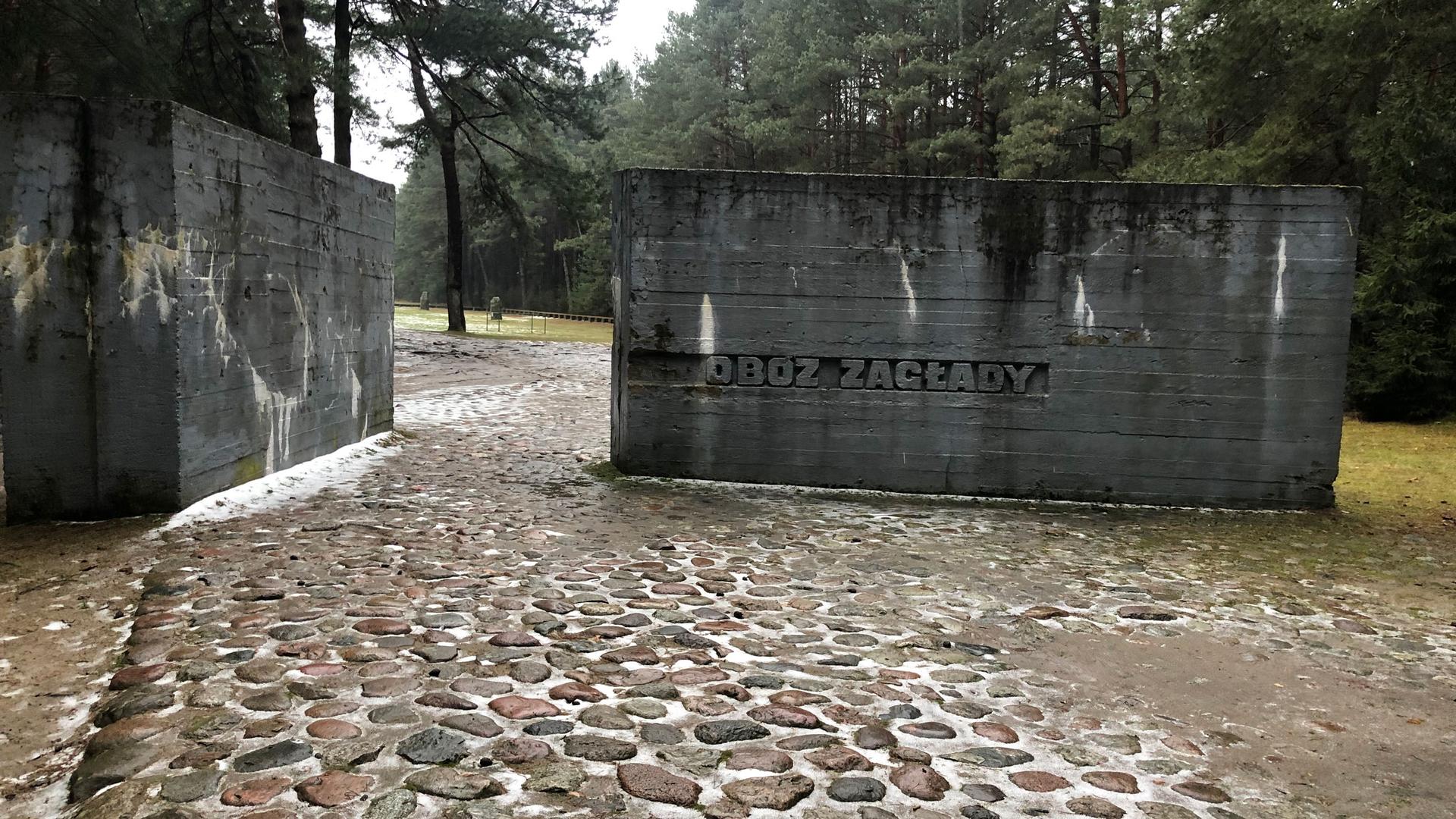 The entrance to Treblinka, one of Europe’s largest World War II-era extermination camps. 