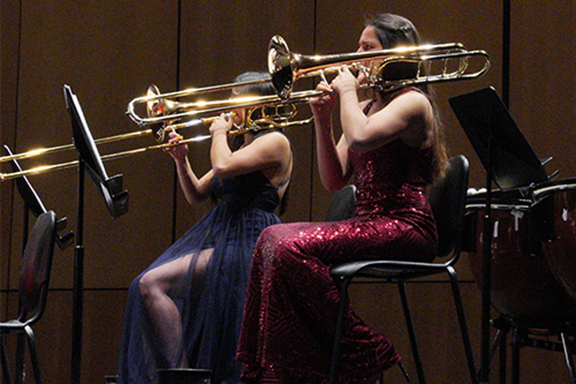 The women’s orchestra tries to play pieces by female composers at all of its shows.