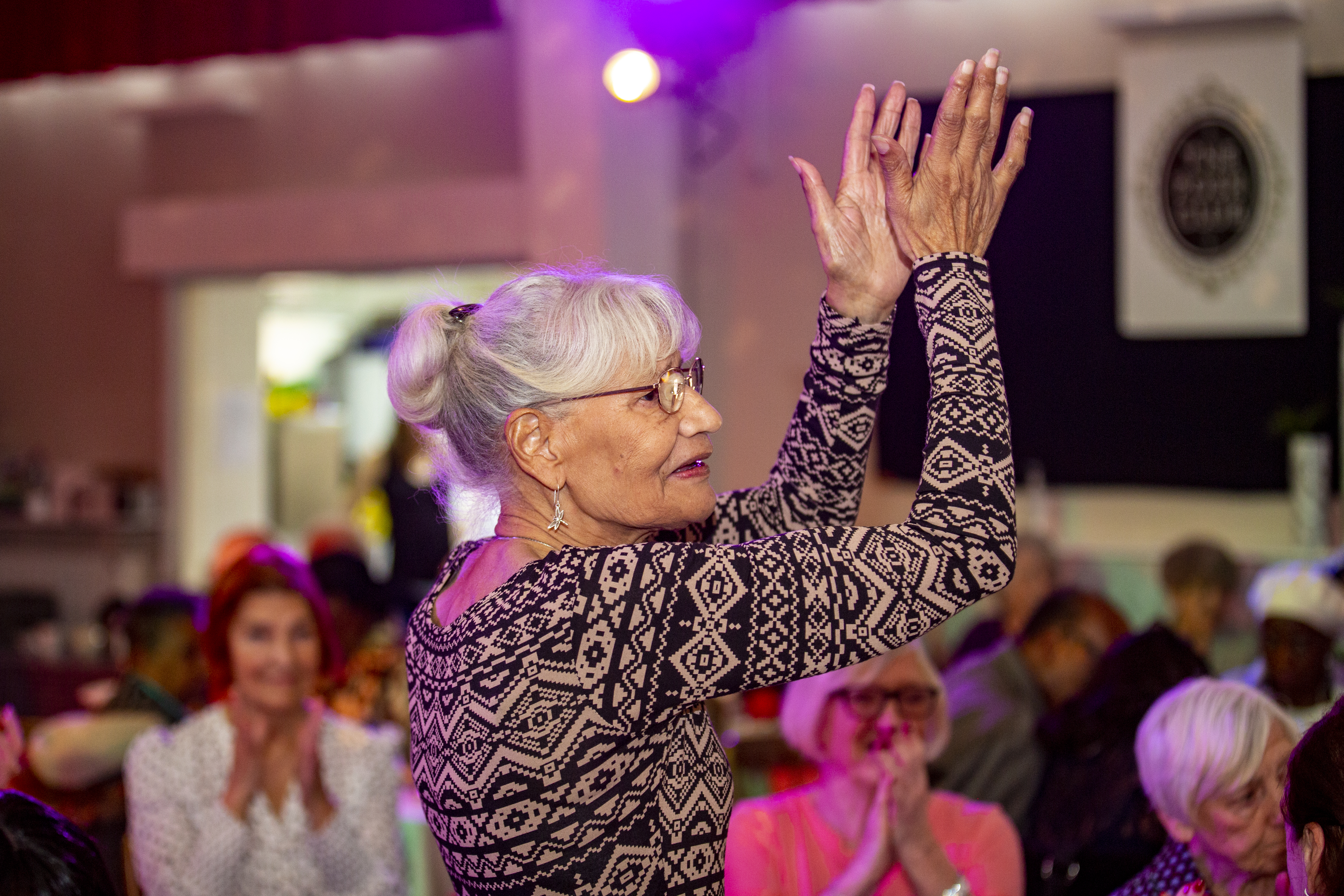 Anita, 78, dances at The Posh Club.
