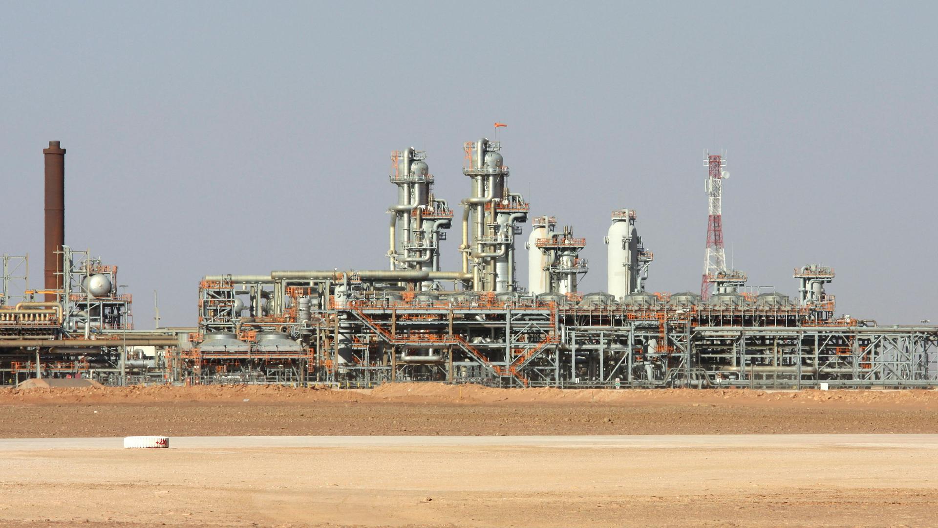The Krechba gas plant in Algeria's Sahara Desert, about 720 miles south of the capital, Algiers, Dec. 14, 2008.