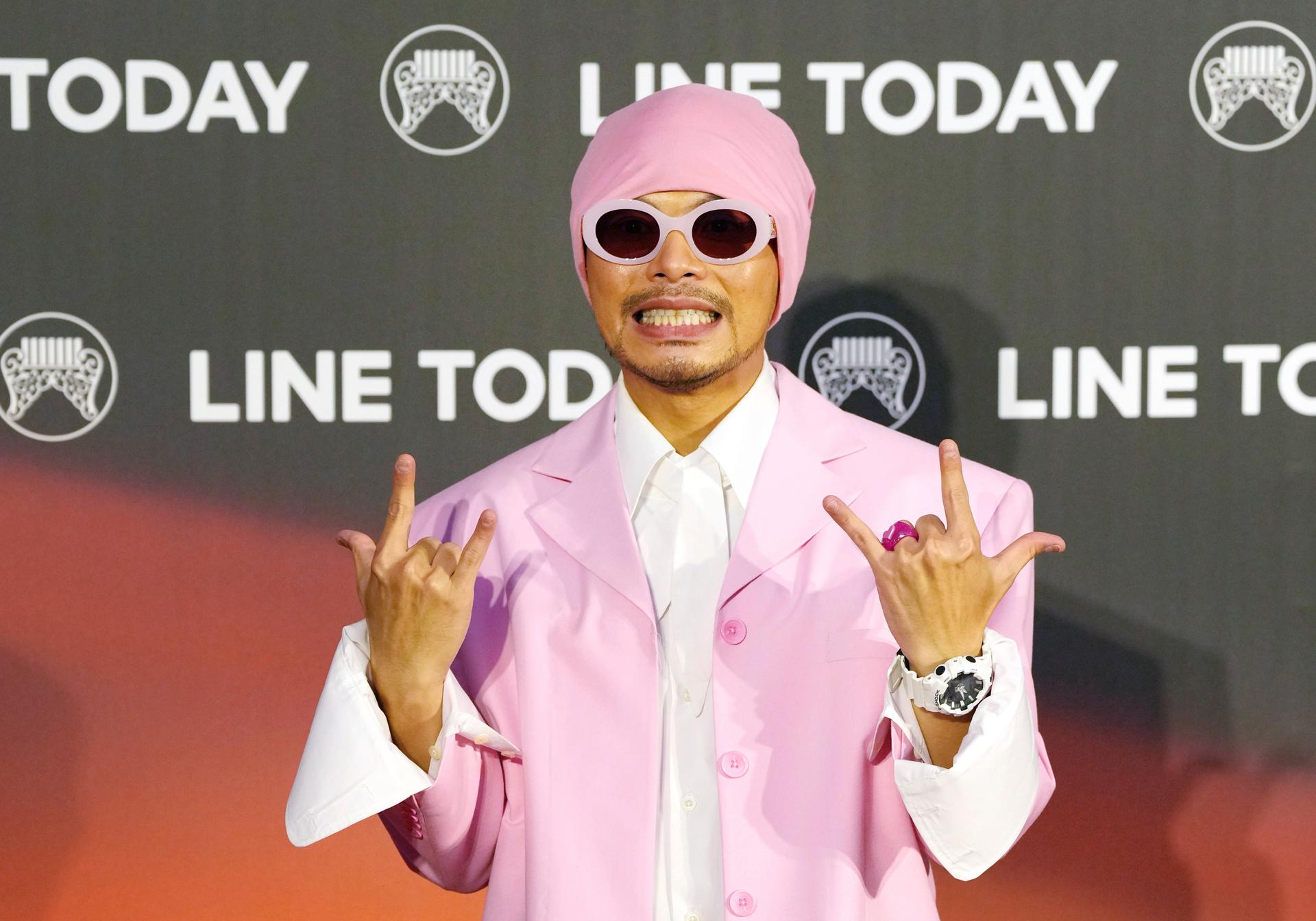 Malaysian singer Namewee poses for a photo as he arrives for the 33rd Golden Melody Awards in Kaohsiung, Taiwan, July 2, 2022.