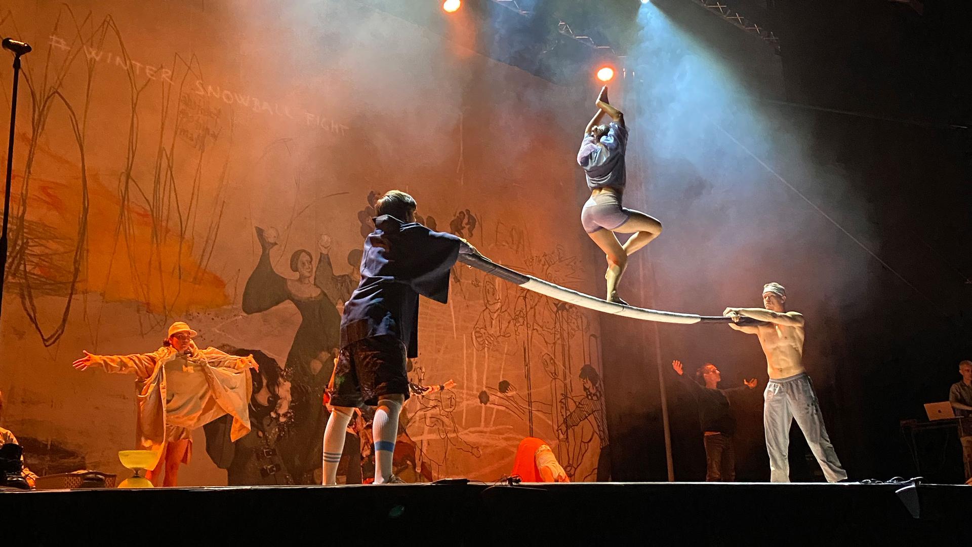 Some Ukrainian students were evacuated from Ukraine thanks to a Czech circus company, Cirk La Putyka. “Boom," a performance they took to Edinburgh, was rewritten to reflect the students’ perspectives of war and displacement.