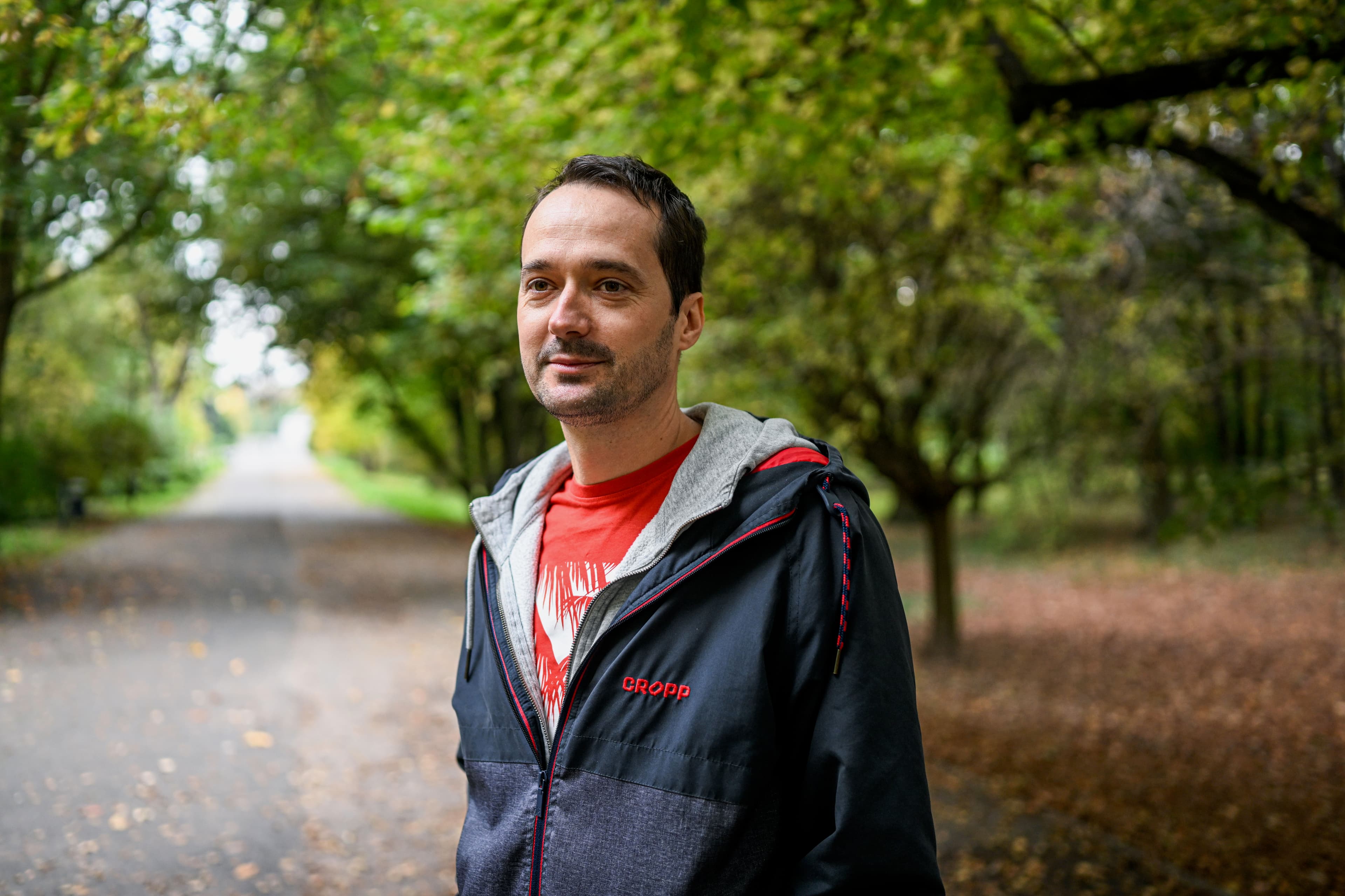 man near greenery