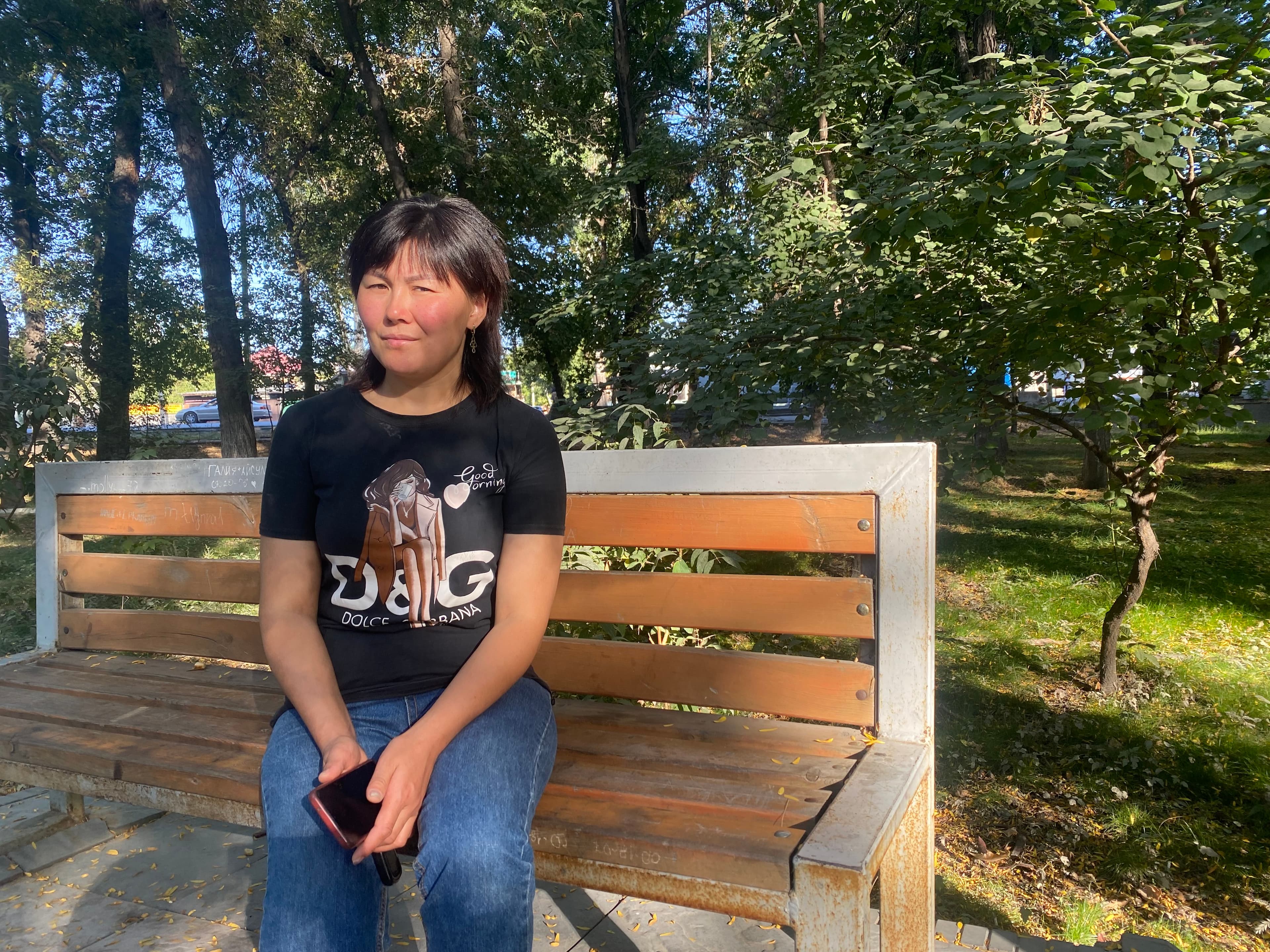 A migrant named Gylmairam worked in Russia for a decade before returning to Bishkek, Kyrgyzstan, with her family.
