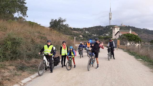a group on bikes wearing vests