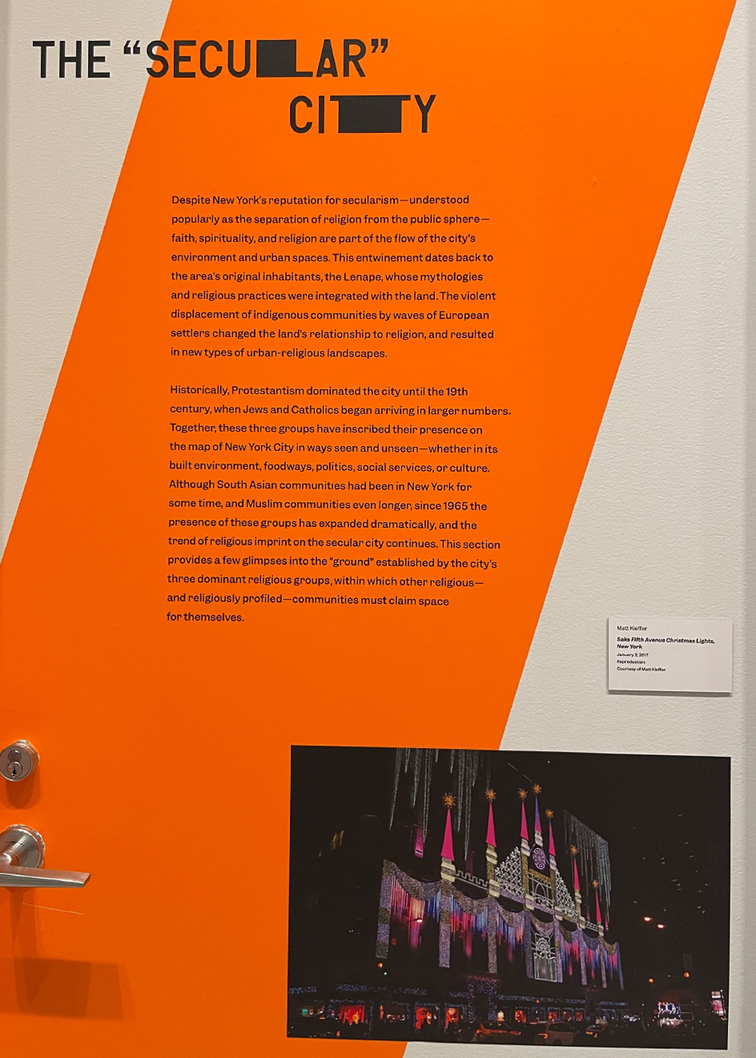 A display at the