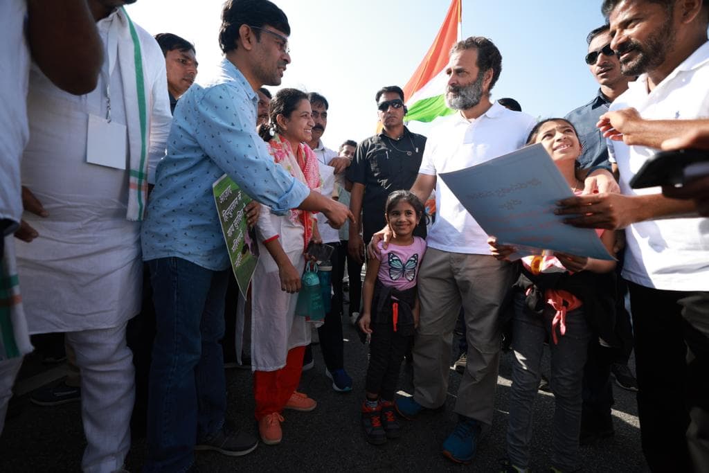 family in the march