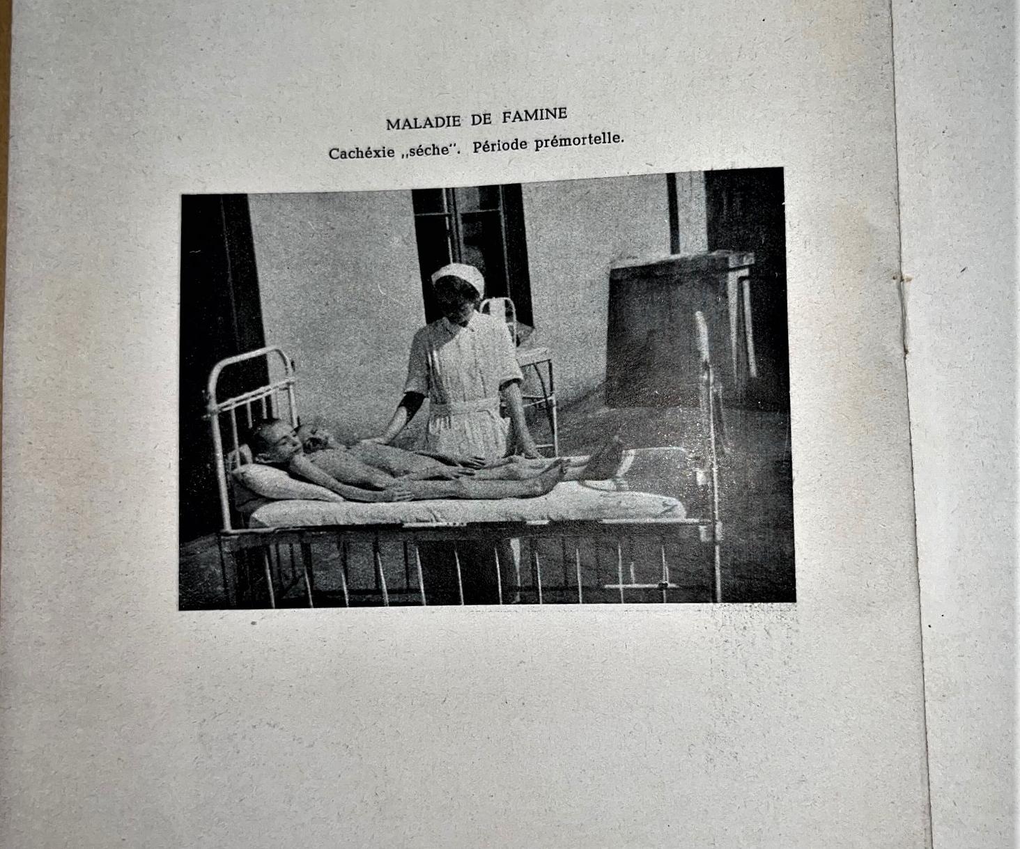 The book includes haunting photos from inside the ghetto, along with its record of the medical effects of starvation. 