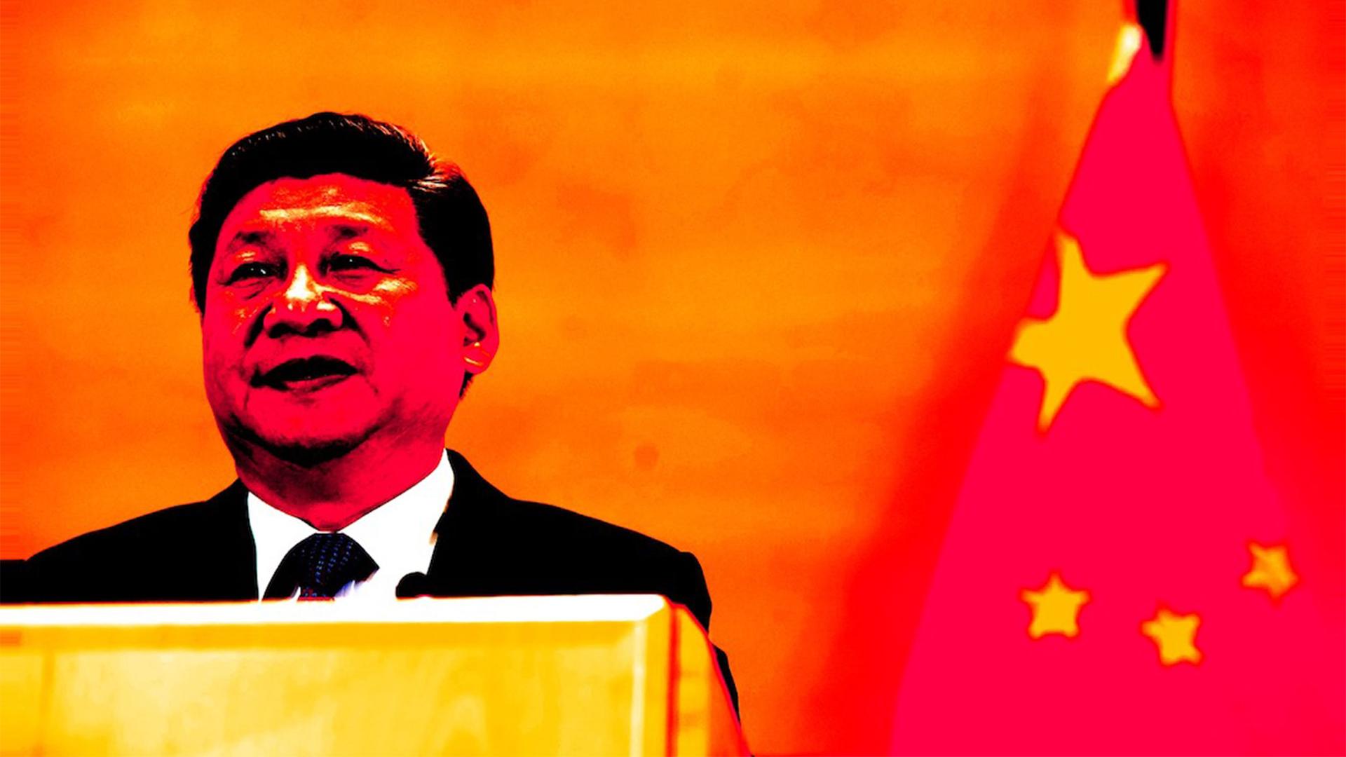 Graphic of Chinese President Xi Jinping.