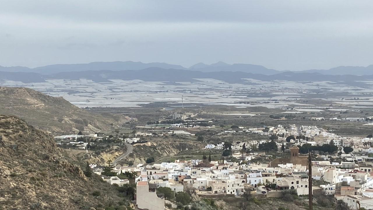 Wide view of Almeria in southern Spain.