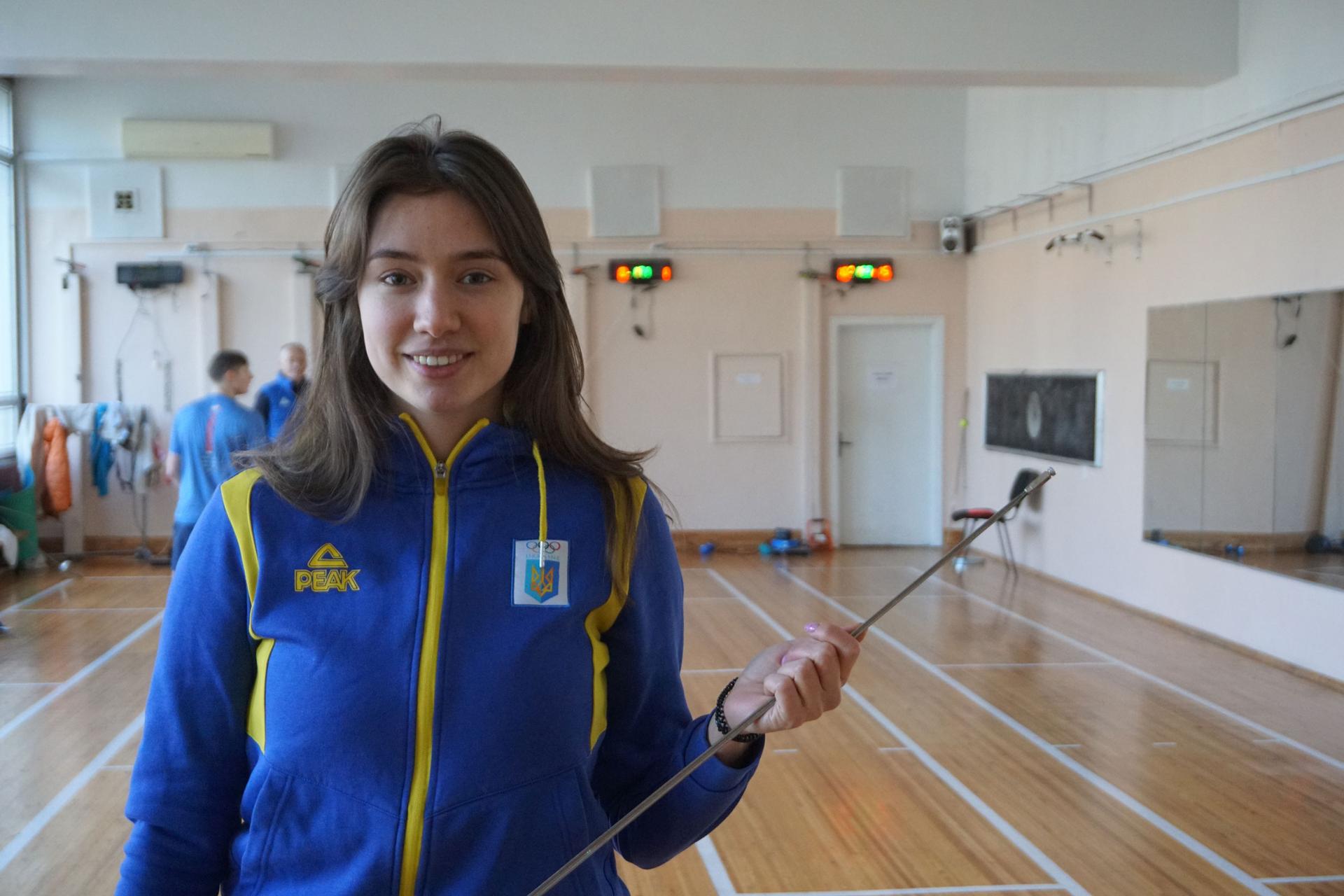 Fencer Darya Varfolomeyeva has her eyes set on next summer's Olympic Games in Paris.