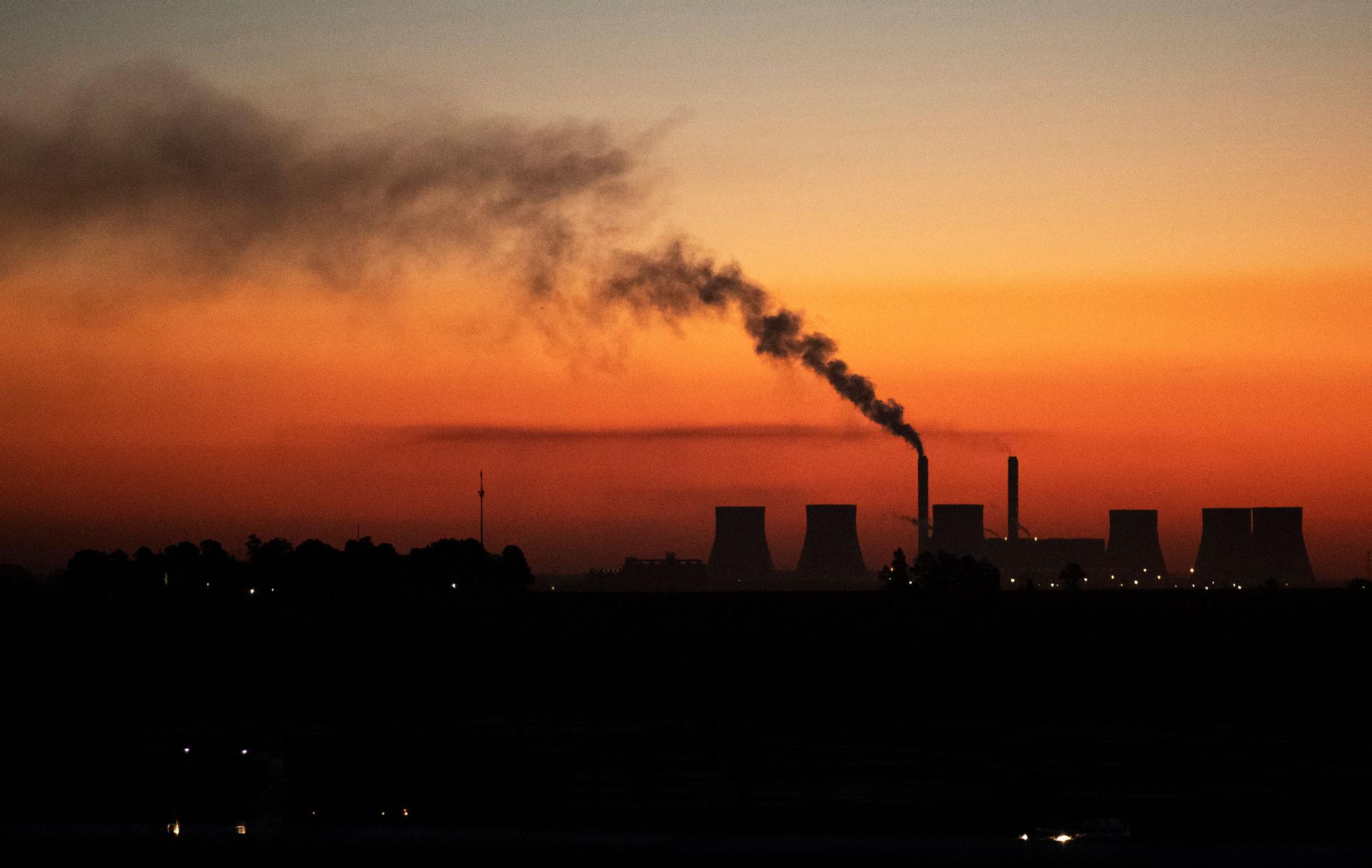 A coal-fired power station in Witbank, South Africa , Monday, Oct. 11, 2021. 