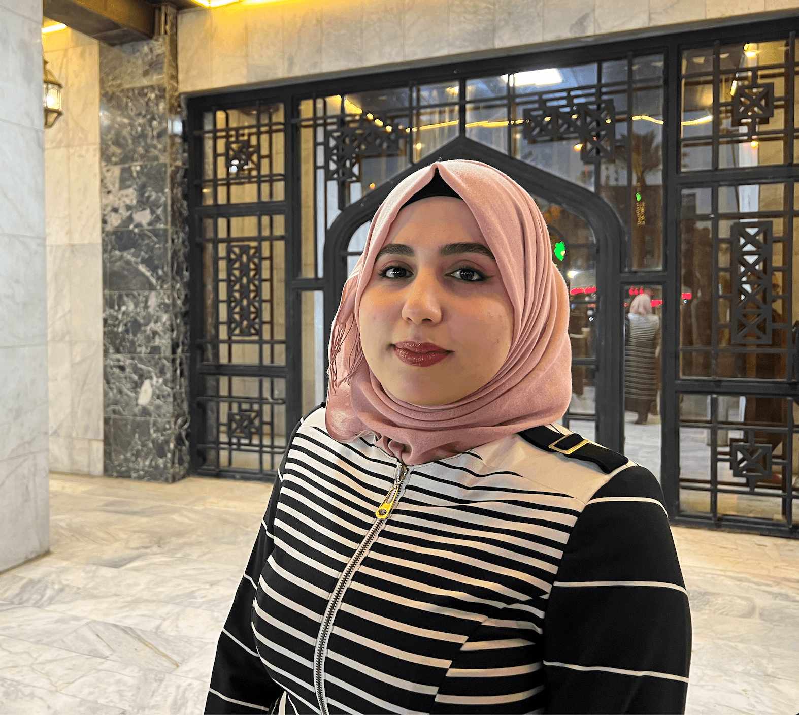 Zahraa Malek, 26, attends a concert in Baghdad, Iraq.