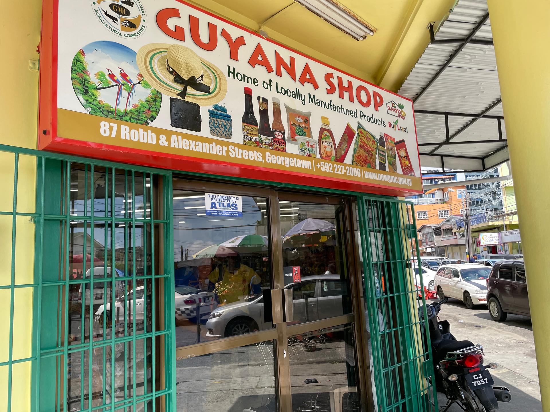 The Guyana Shop was put together by the attorney general and business boards to help small food businesses in Guyana package and sell their wares.