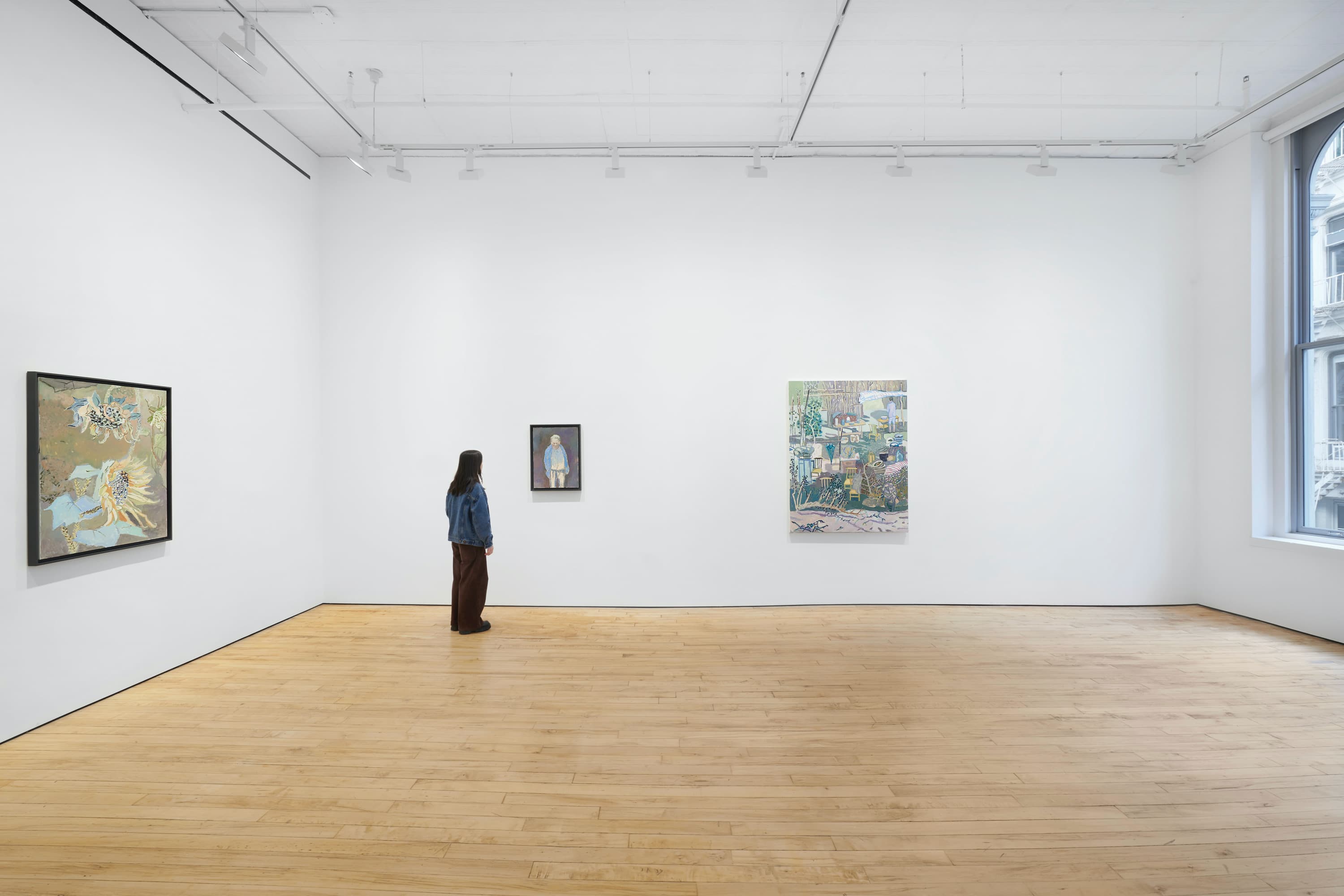 a person at the exhibit