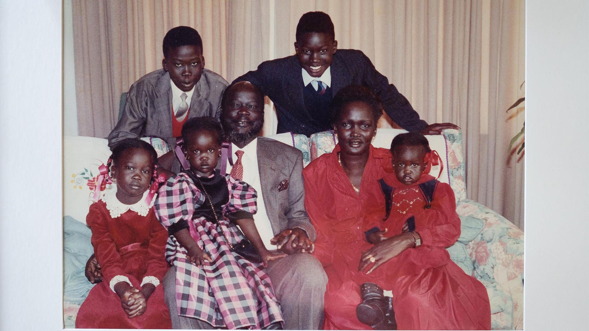 Family portrait of the Mabior family.