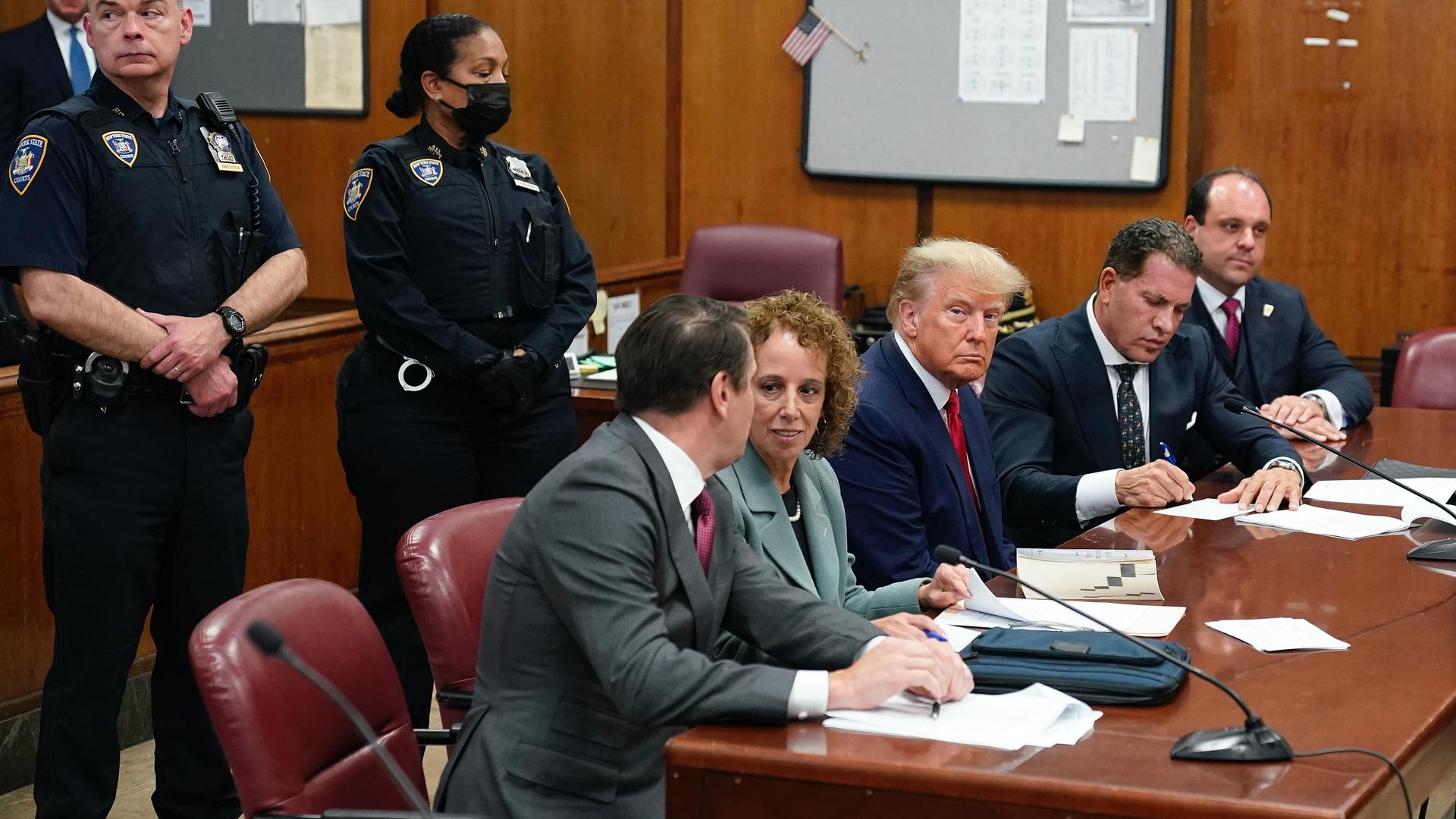 Trump in court