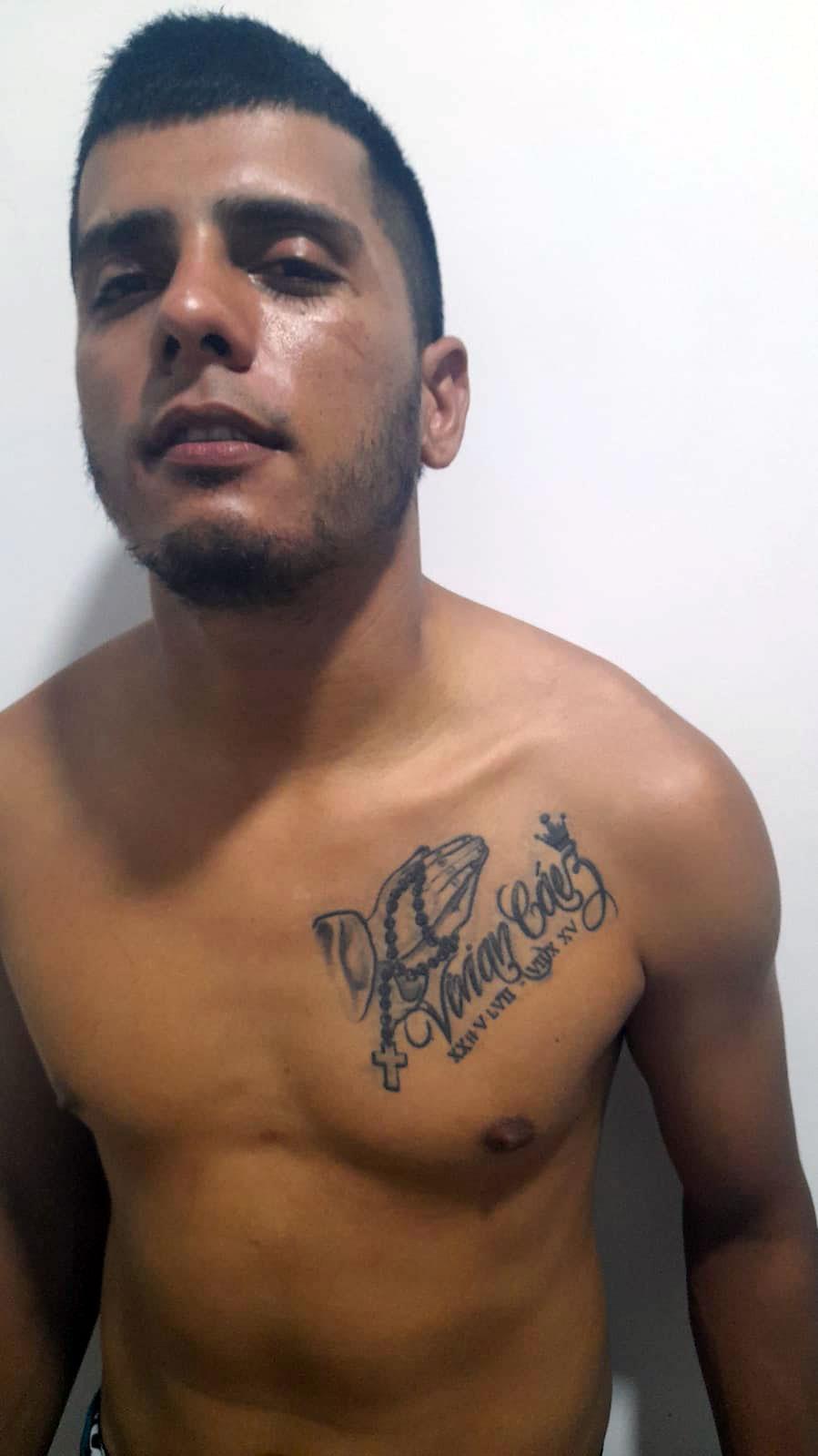 Jose Antonio Potes has a tattoo on the left side of his chest depicting his grandmother's name. 
