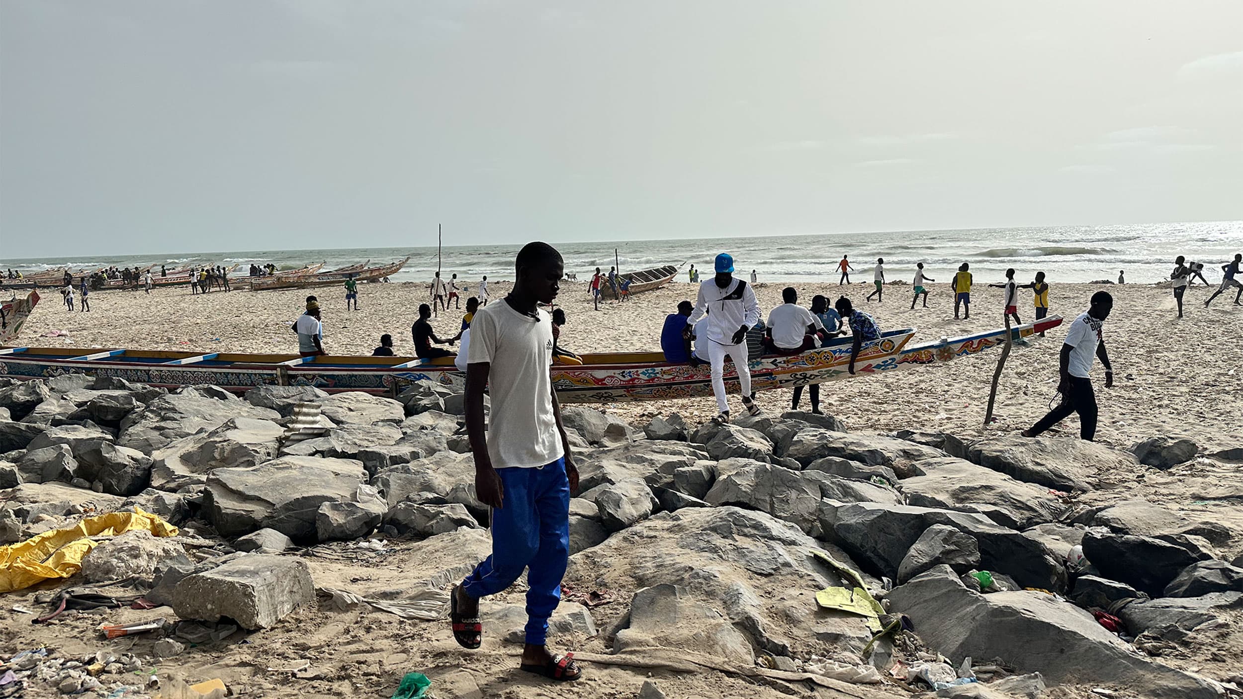 The ancient fishing village of Guet Ndar in Saint-Louis, Senegal.