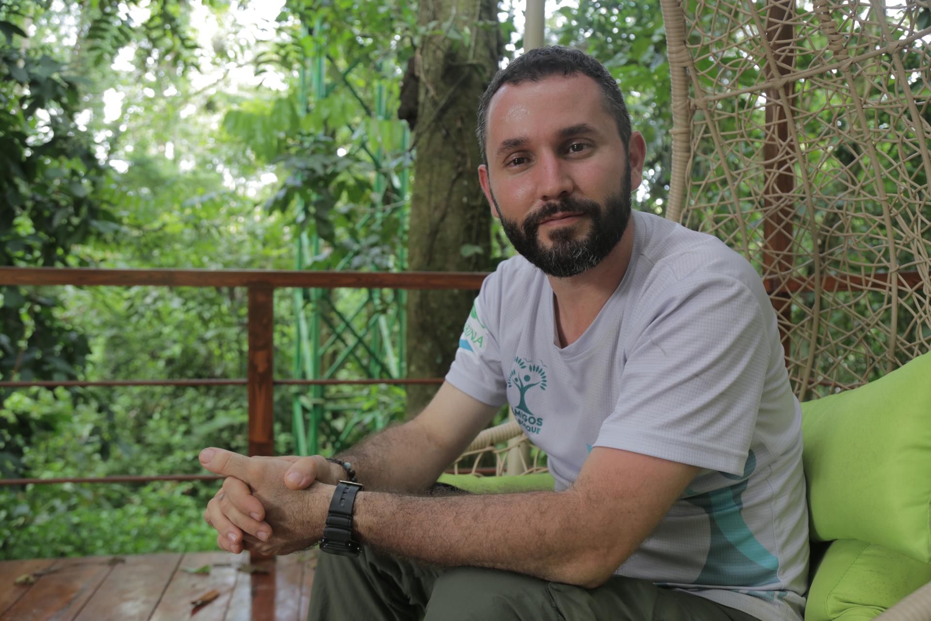 Sergio Villega is a biologist at the privately-run Tirimbina Biological Reserve in Costa Rica.