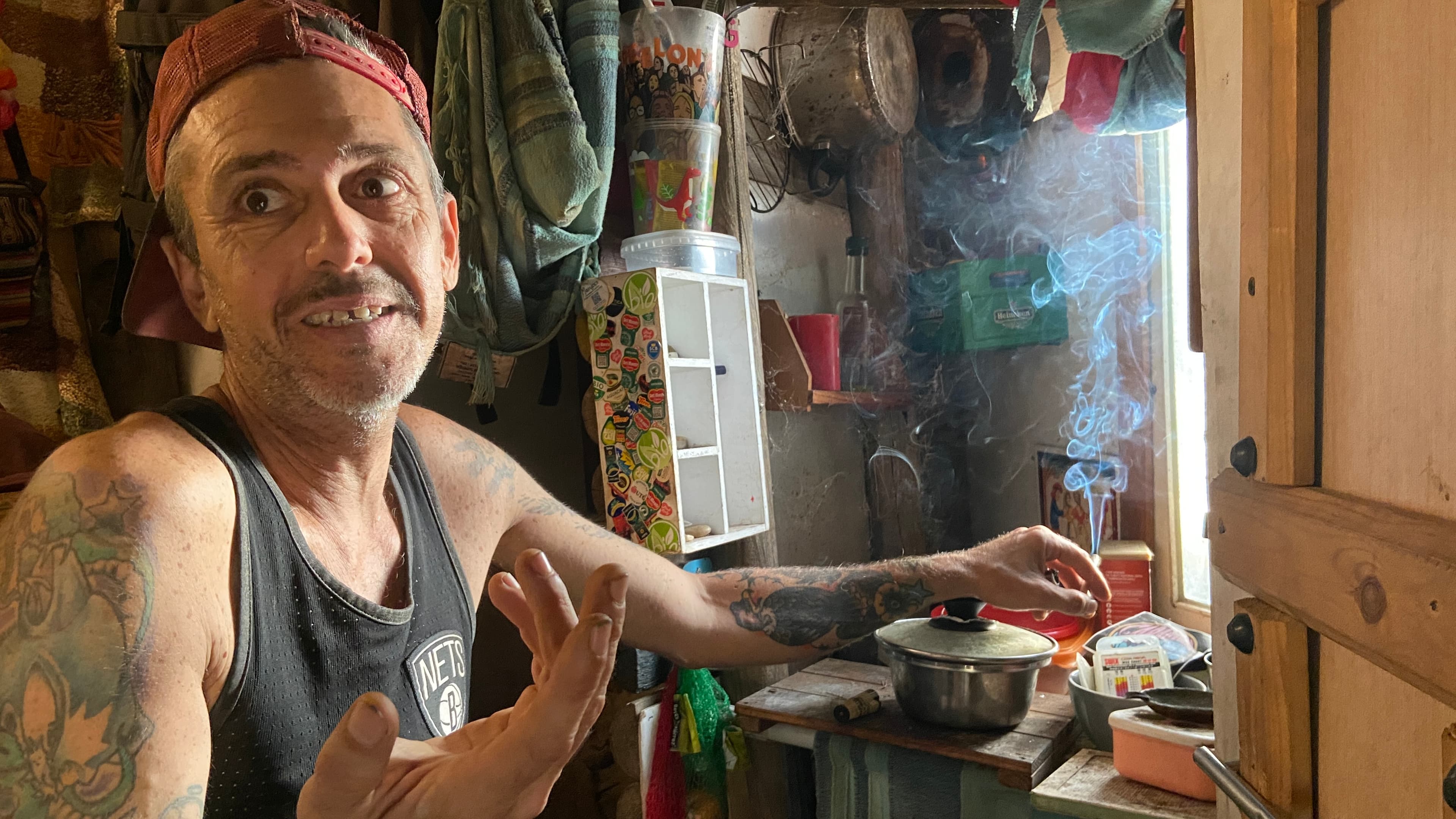 man in home