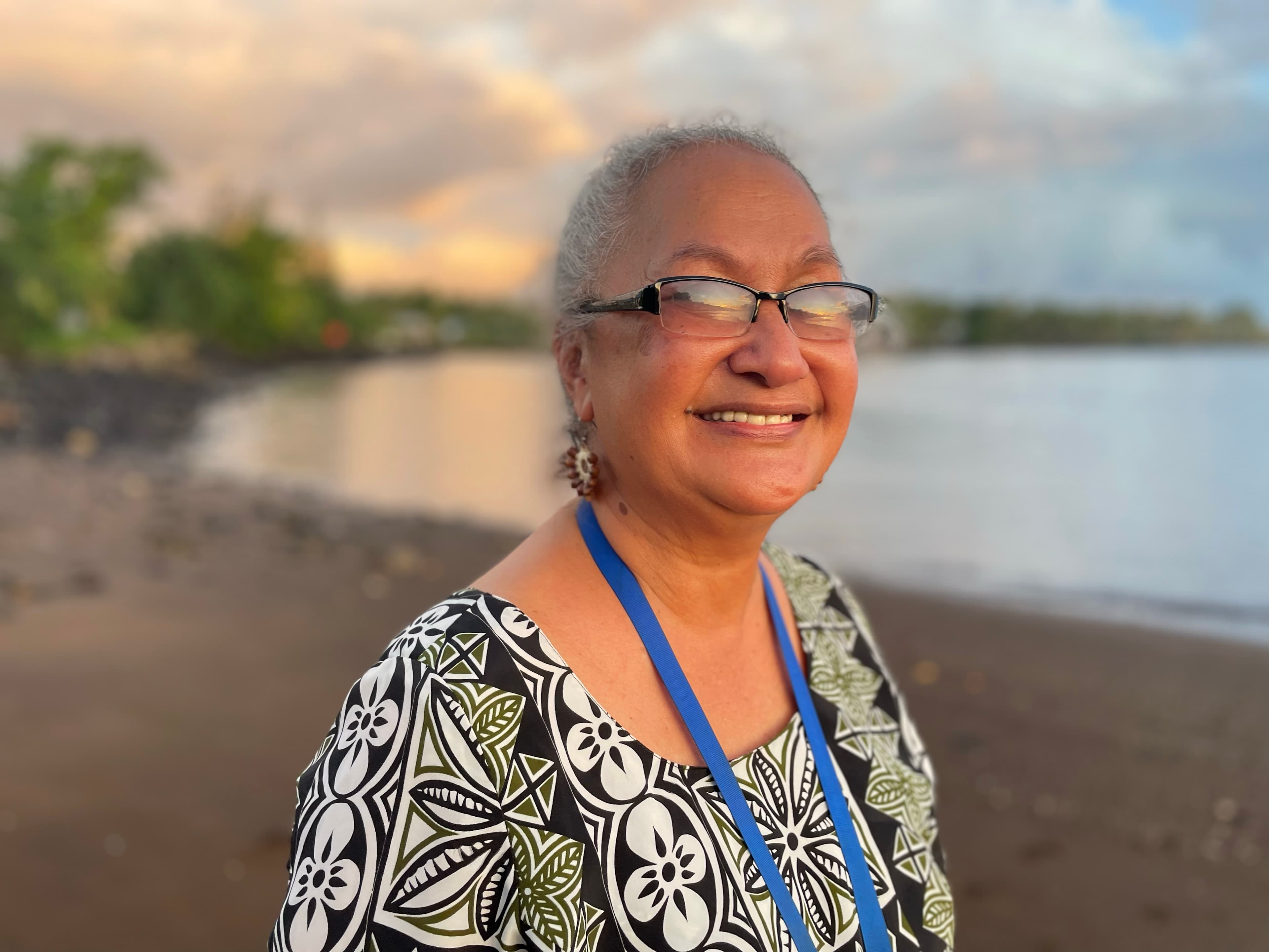 woman on beach
