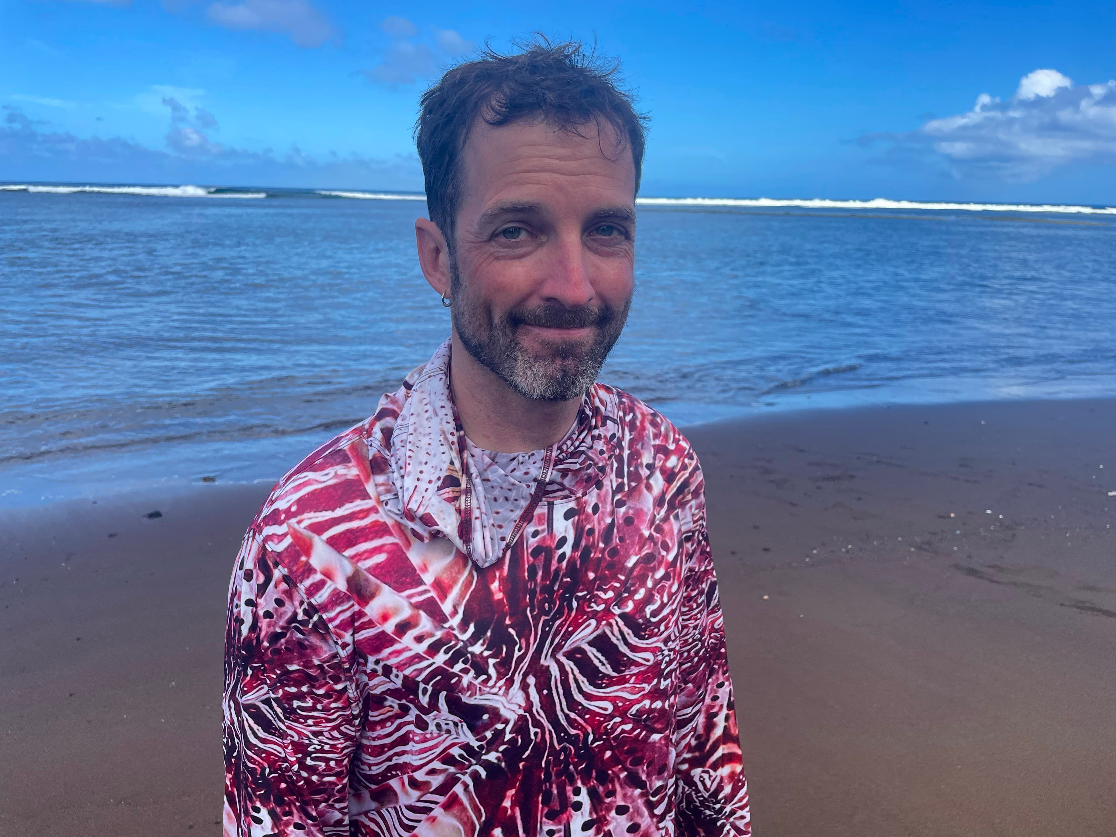man on beach