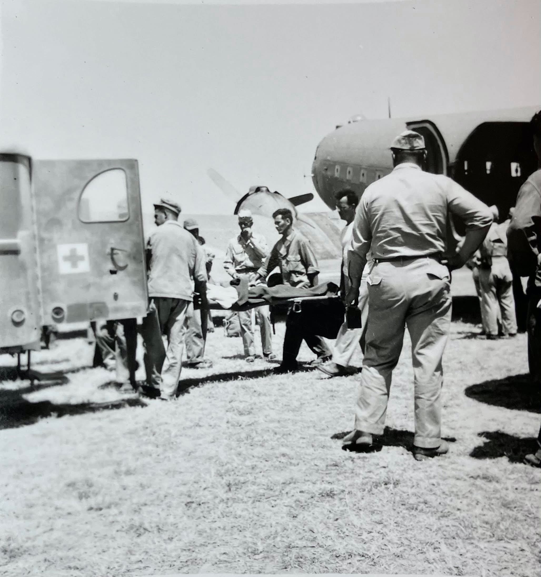 A scene at one of the field hospital units set up by the 16th Evacuation Unit, southern Italy, 1944.