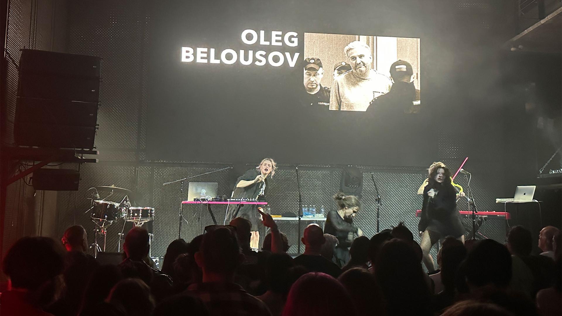 Pussy Riot performing at San Diego's Music Box, Nov. 18, 2023.